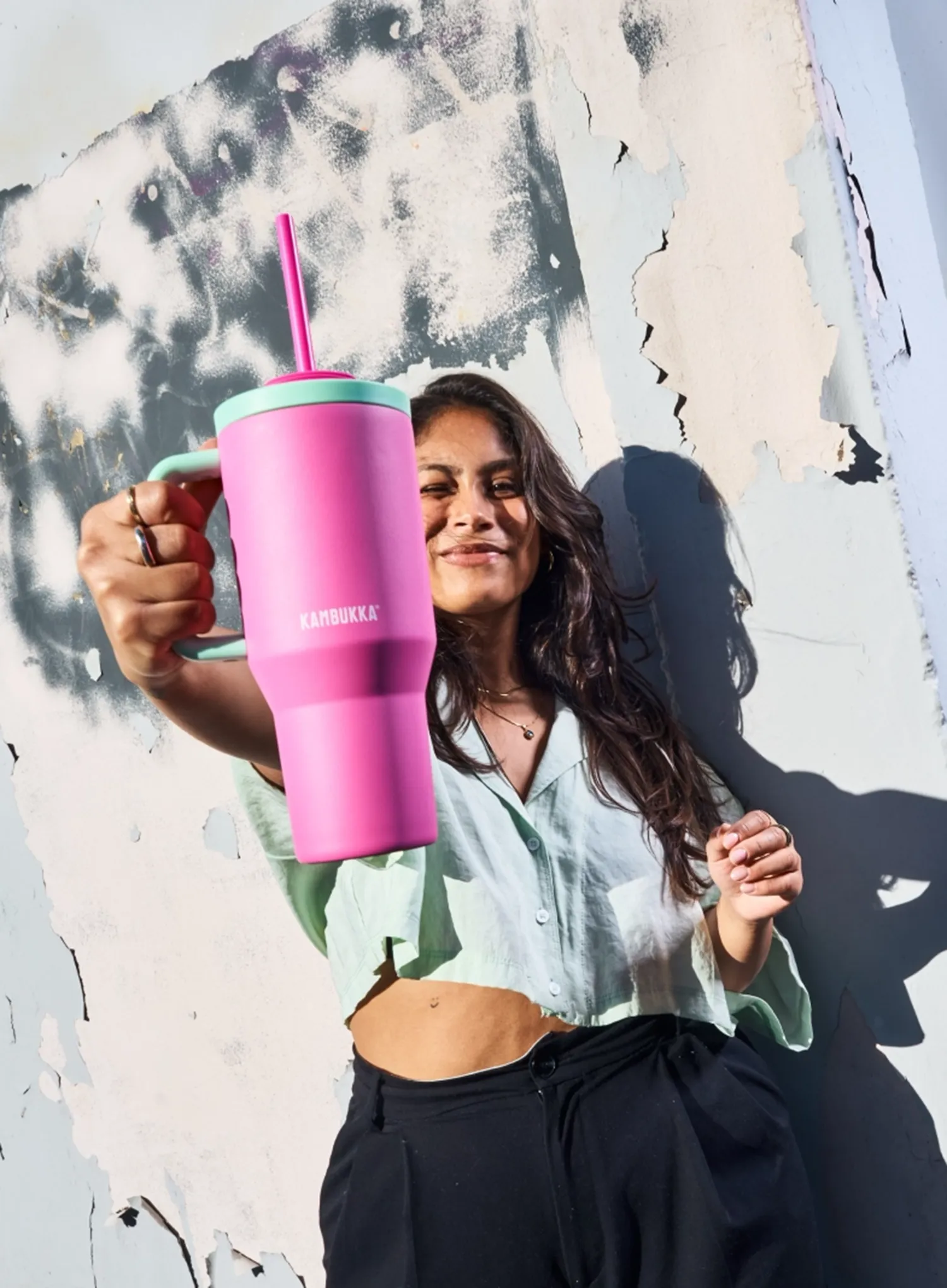 Termo lonček Kambukka Rio Tumbler 950 ml - bubblegum mint 