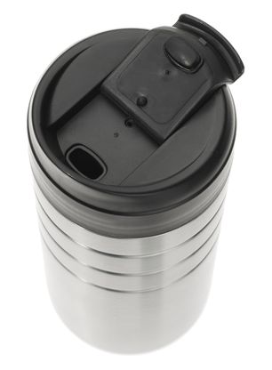 Termo lonček za kavo Esbit Majoris Thermo Mug Flip Top 450ml - silver