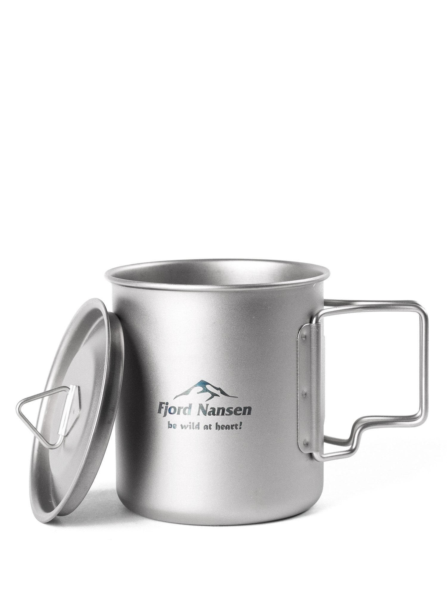 Lonček Fjord Nansen Jacon Titanium Cup 0,4 l - silver