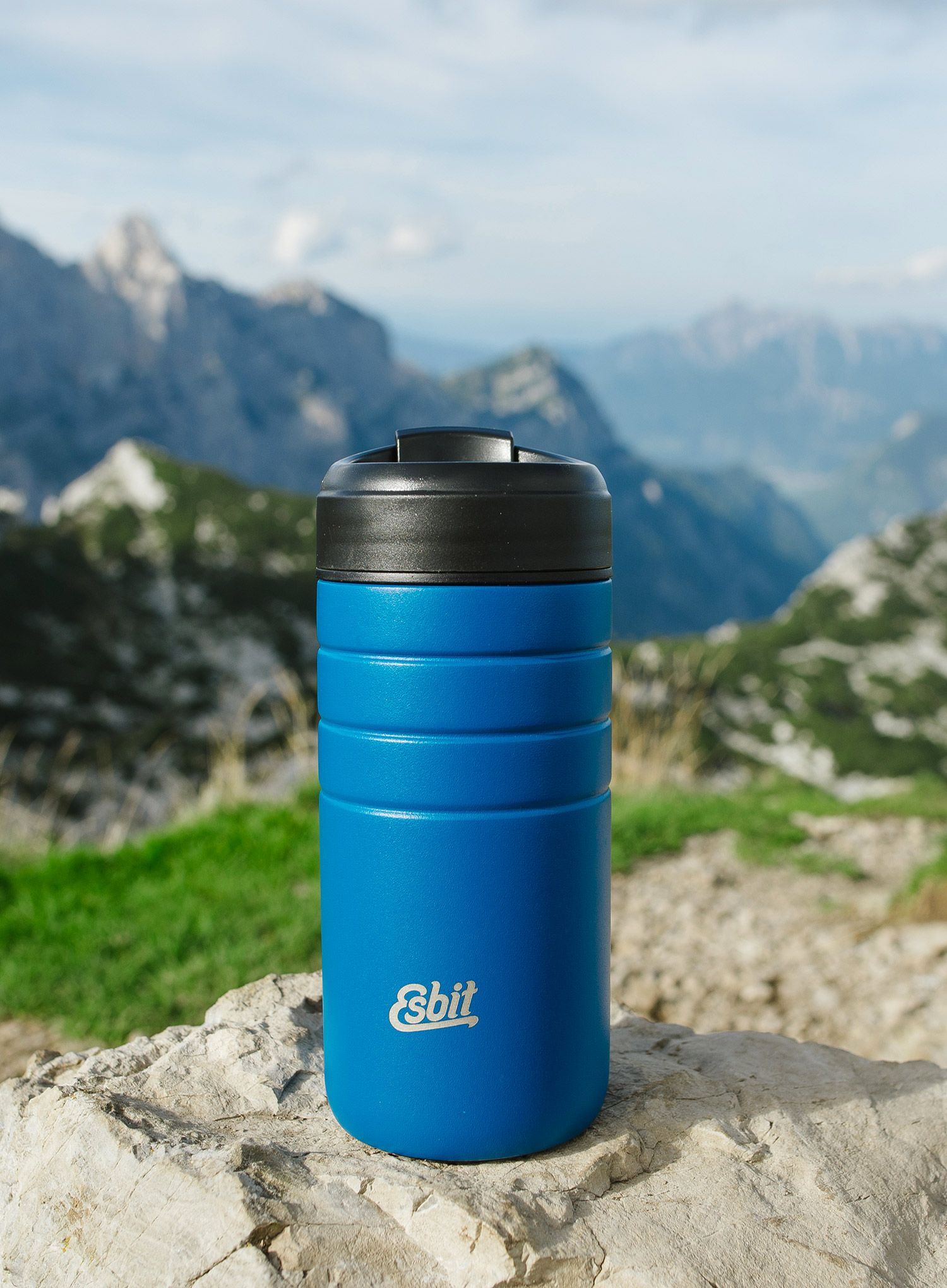 Termo lonček Esbit Majoris Thermo Mug Flip Top 450ml - polar blue