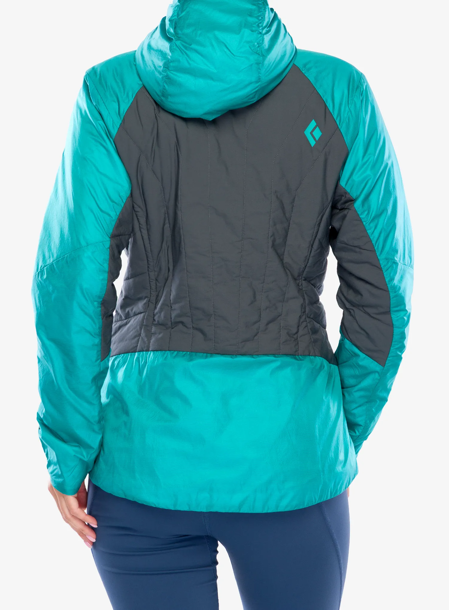 Ženska jakna Black Diamond Vision Hybrid Hoody - dark patina