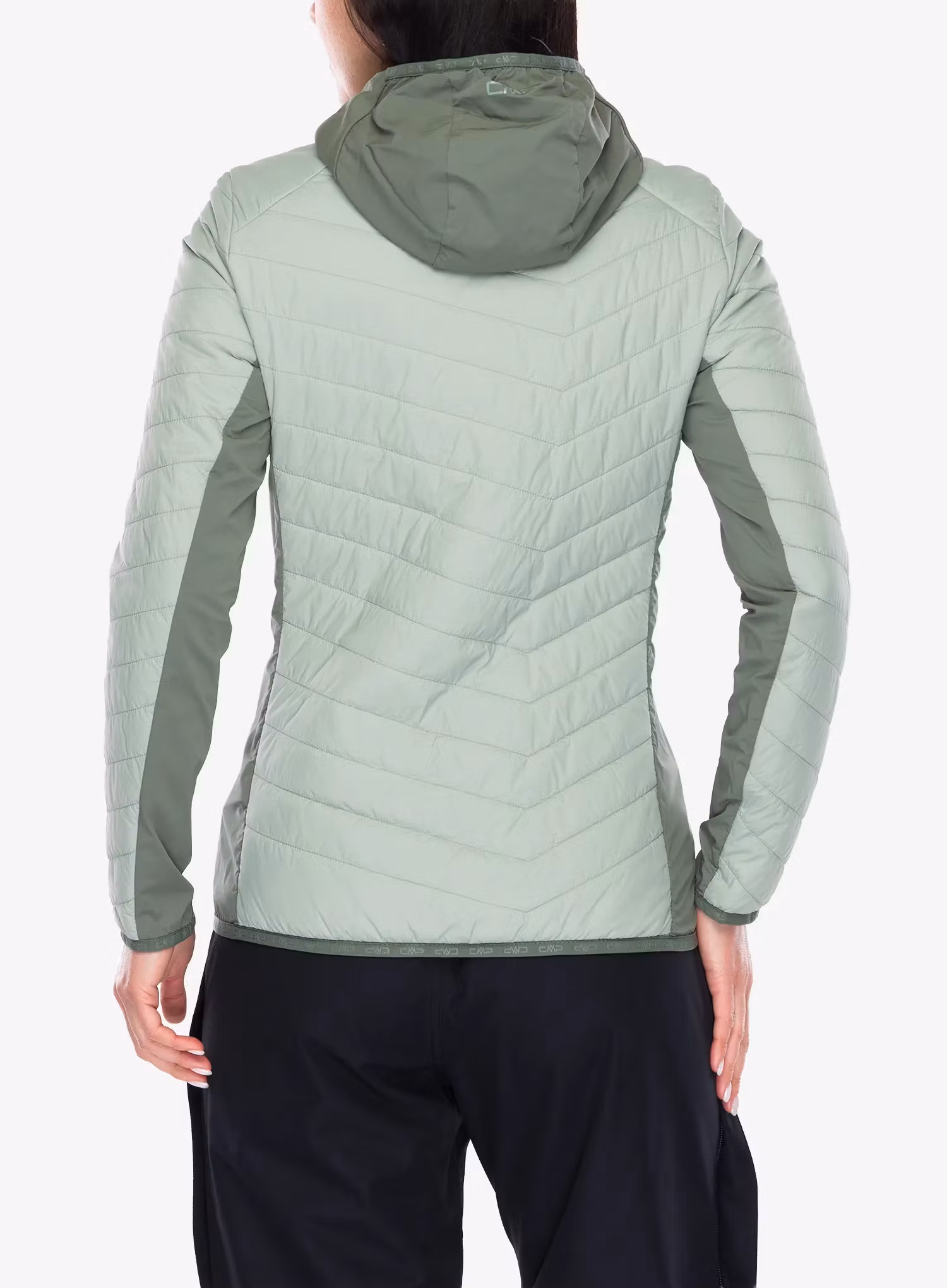 Ženska jakna CMP Yurexa Jacket Hybrid Fix Hood - pistacchio