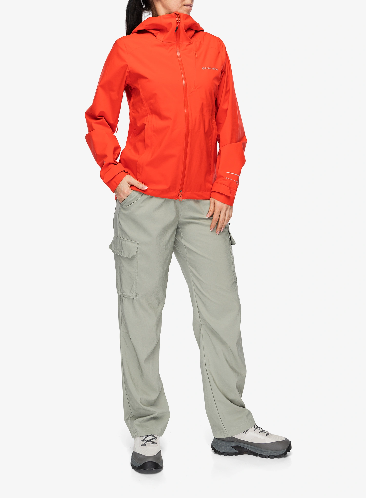 Ženska jakna Columbia Trailborne 2.5L Shell - poppy red