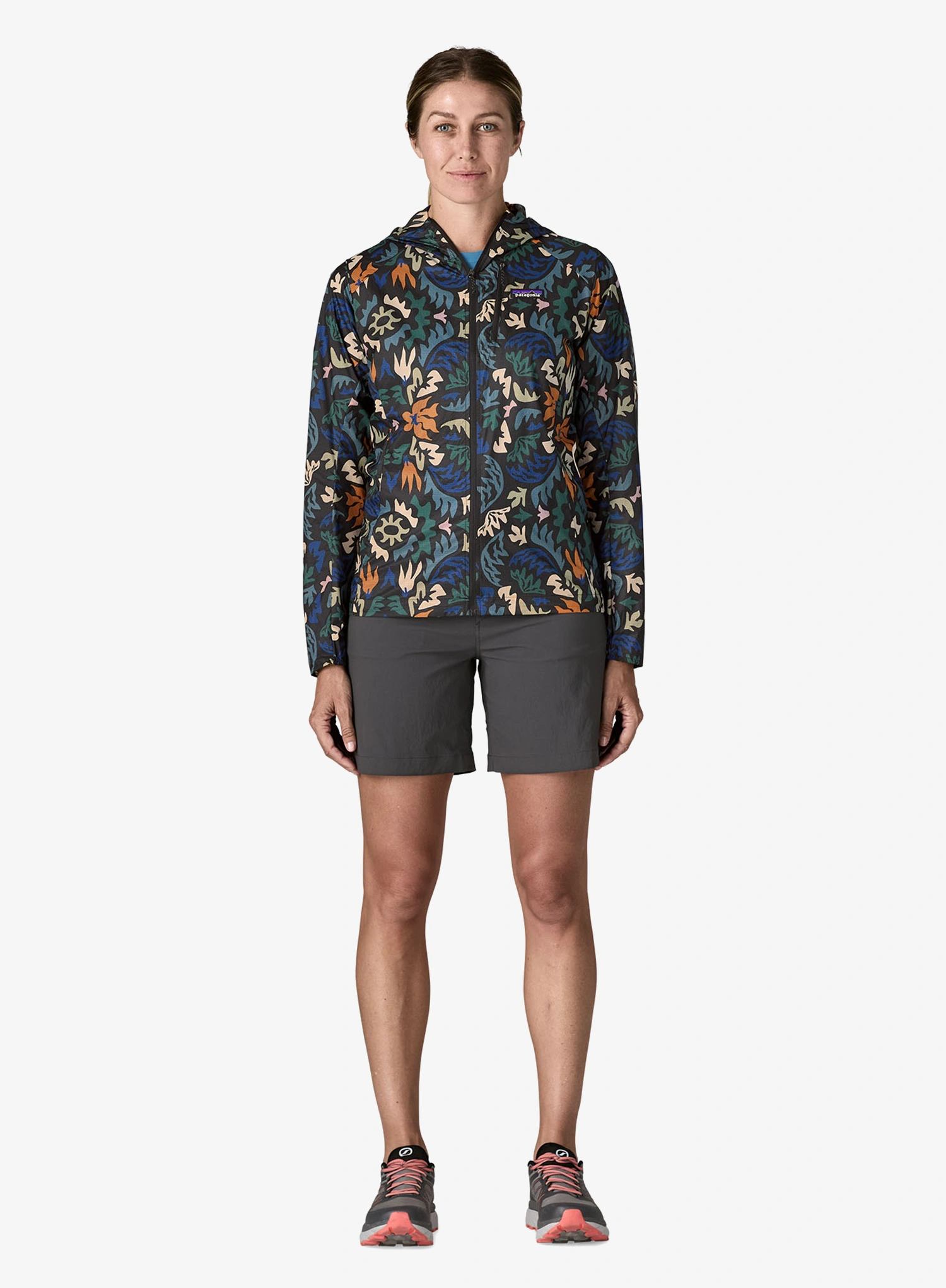 Ženska tekaška jakna Patagonia Houdini Jacket - kaleido/black