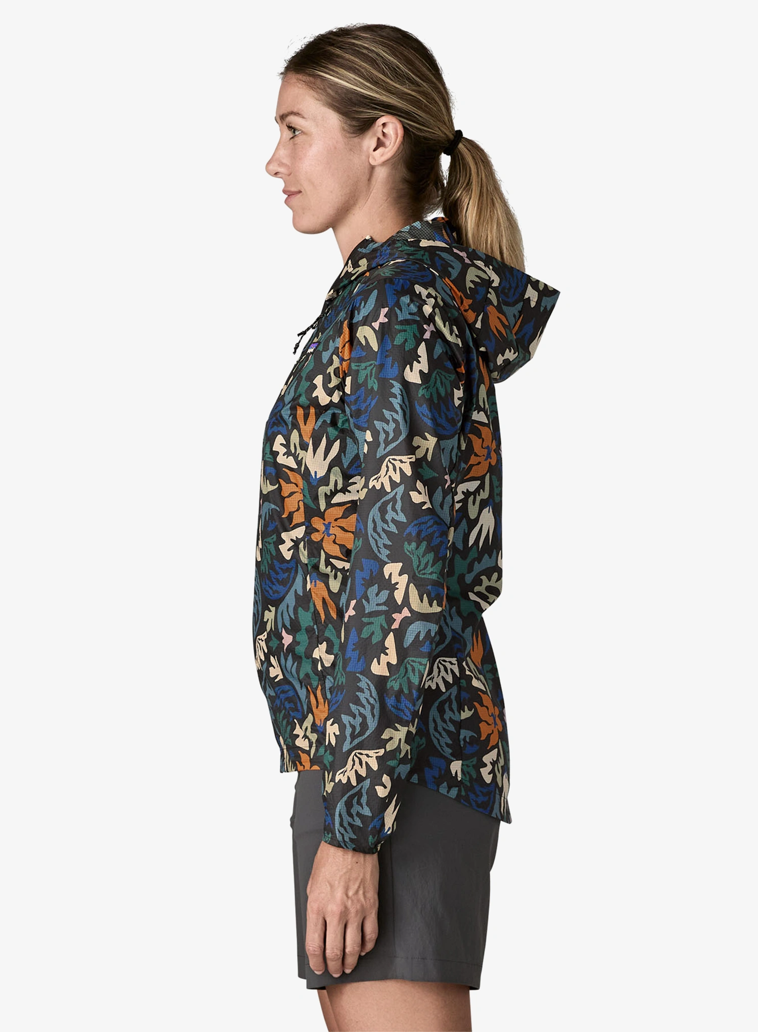 Ženska tekaška jakna Patagonia Houdini Jacket - kaleido/black
