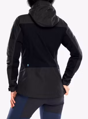 Ženska jakna Fjallraven Abisko Lite Trekking Jacket - dark grey/black