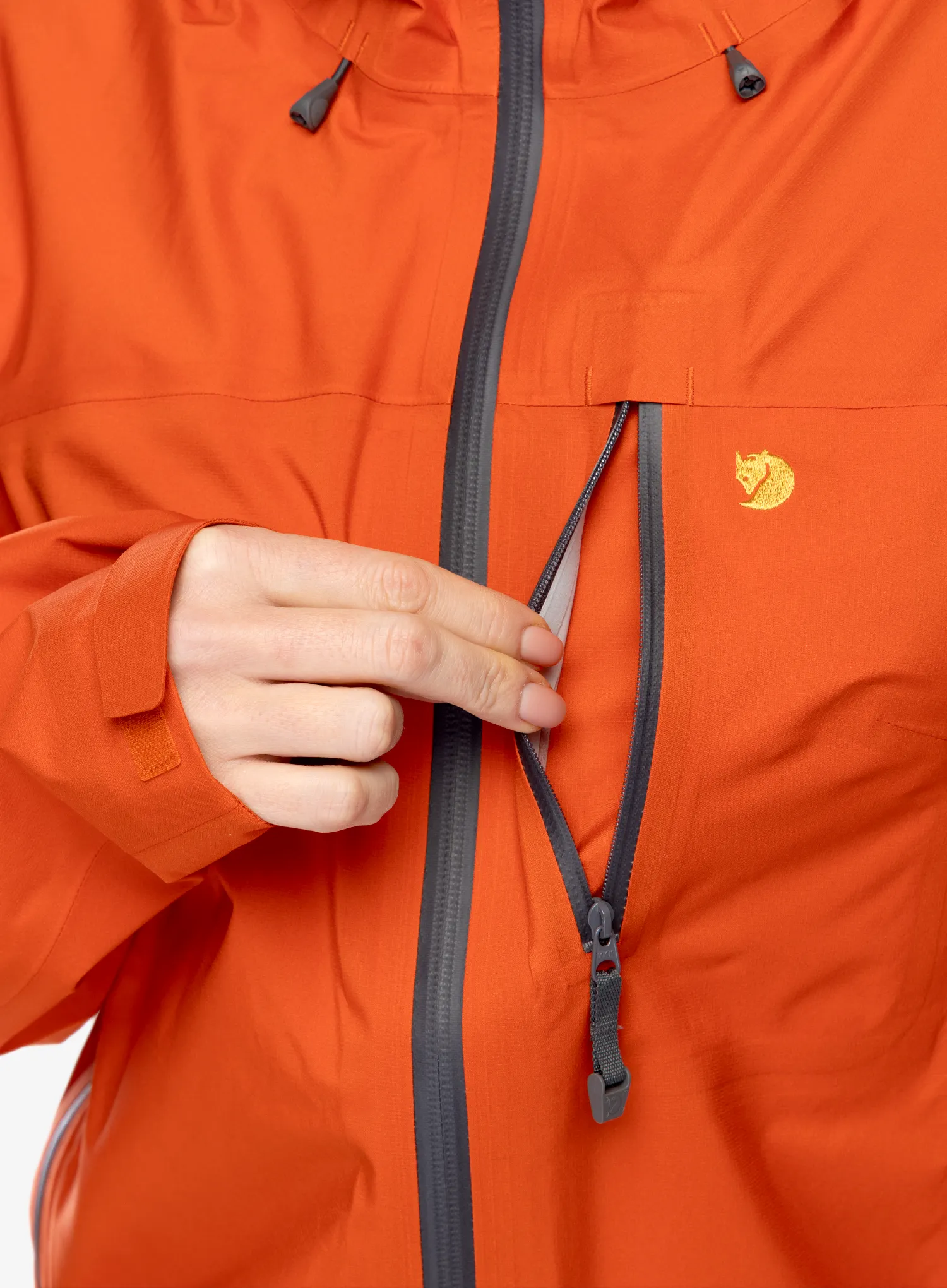 Ženska jakna Fjallraven Bergtagen Lite Eco-Shell Jacket - hokkaido orange
