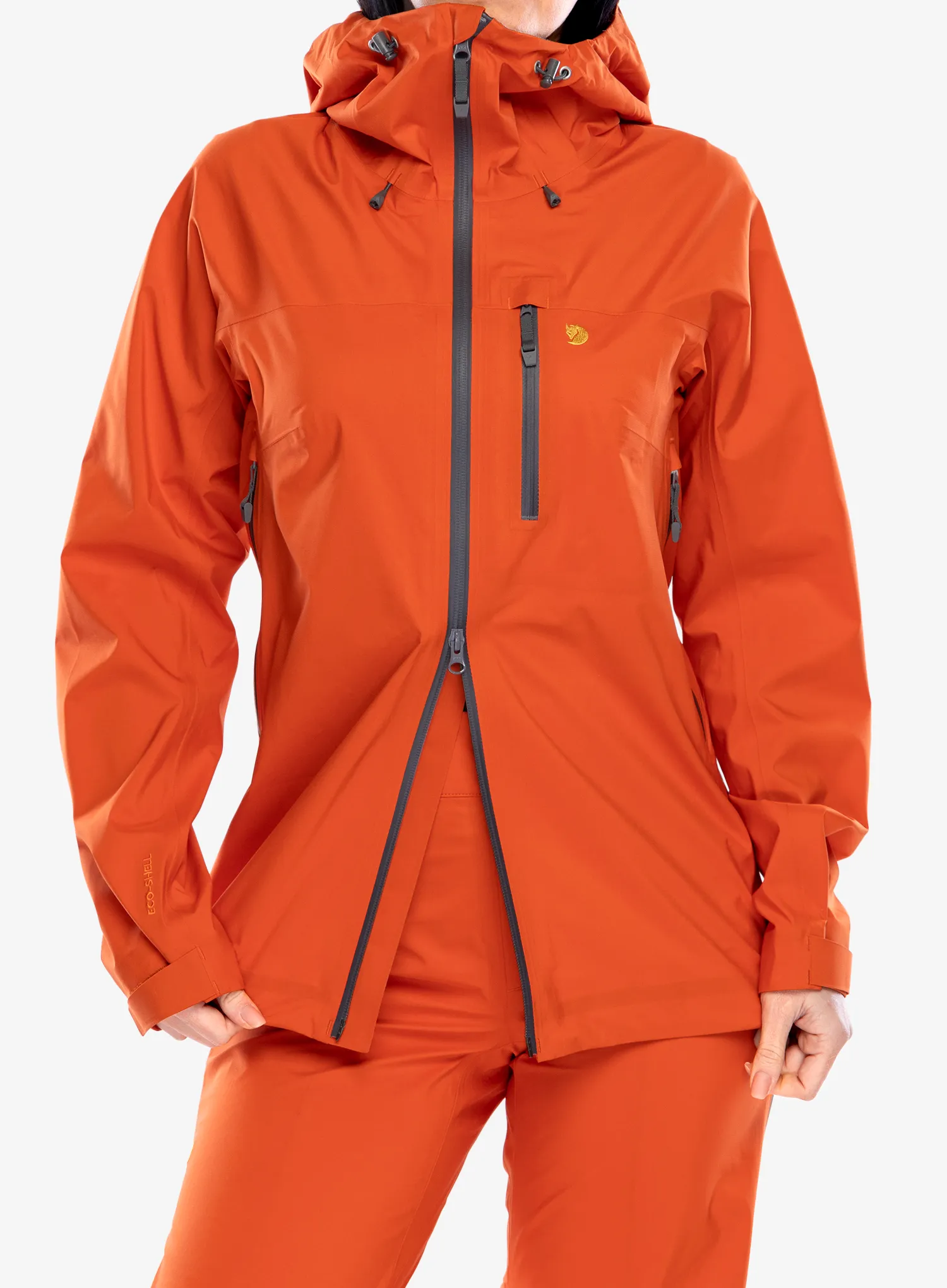 Ženska jakna Fjallraven Bergtagen Lite Eco-Shell Jacket - hokkaido orange