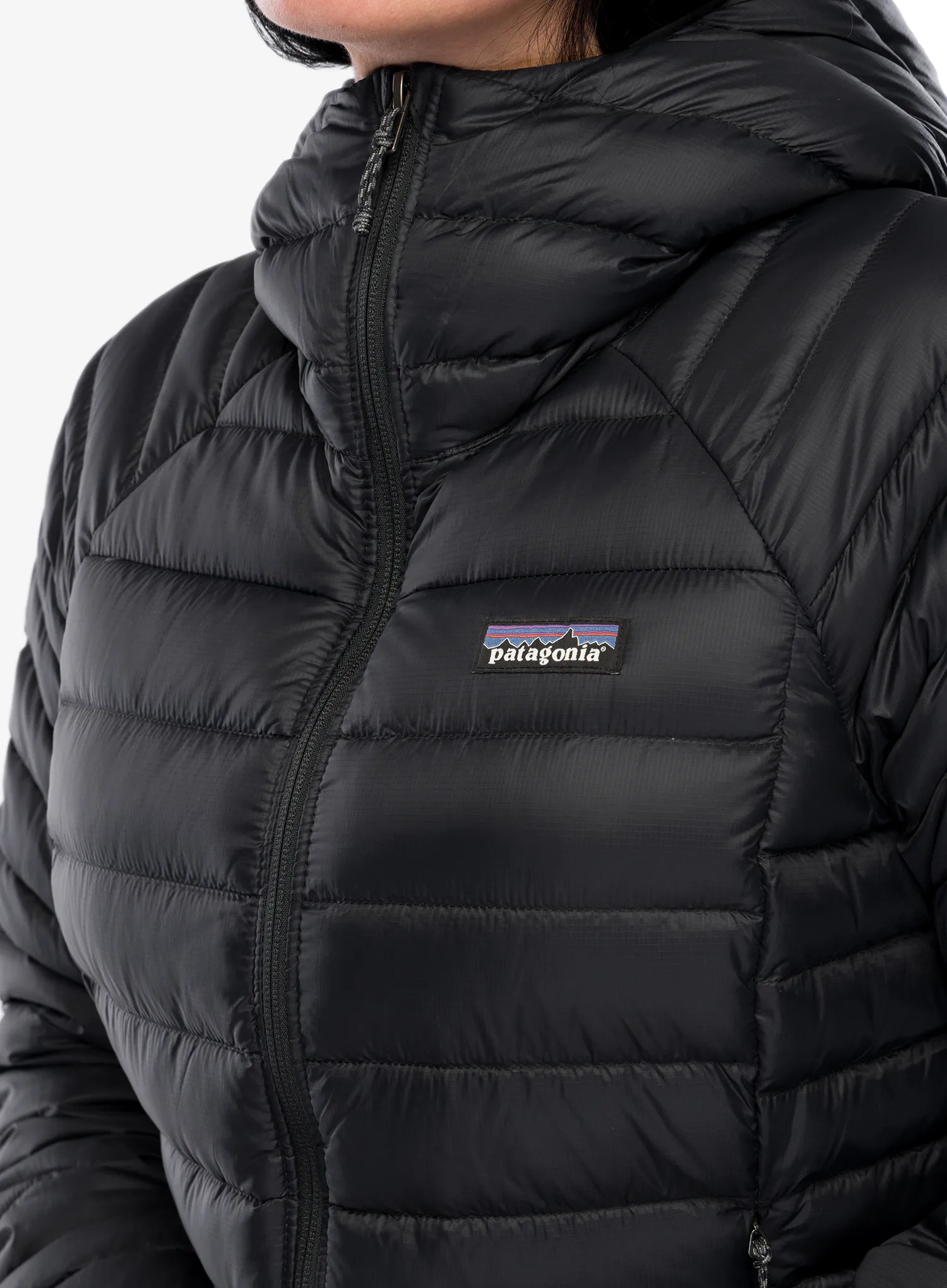 Ženska jakna Patagonia Down Sweater Hoody - black