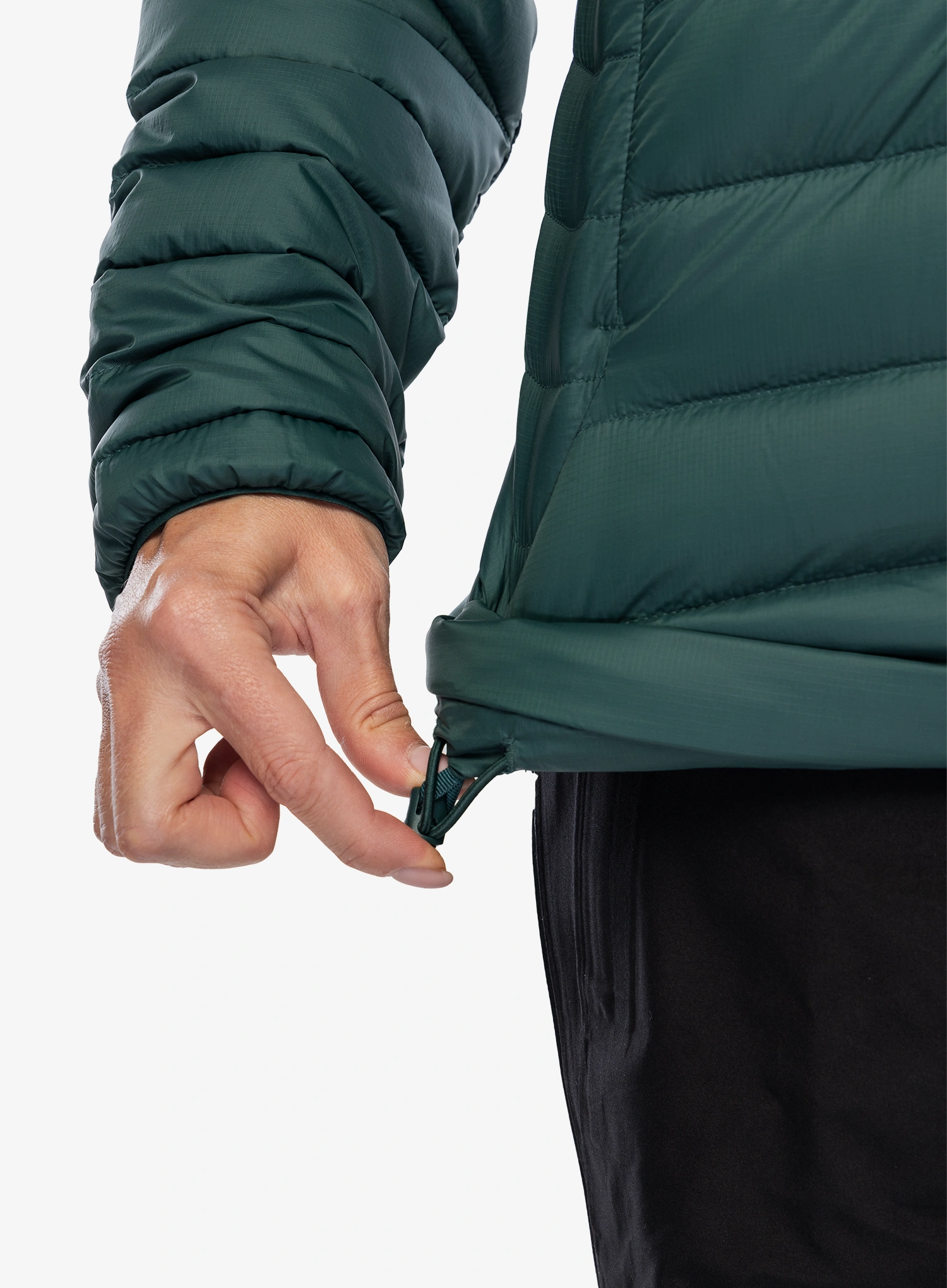 Ženska jakna Patagonia Down Sweater Hoody - cascade green