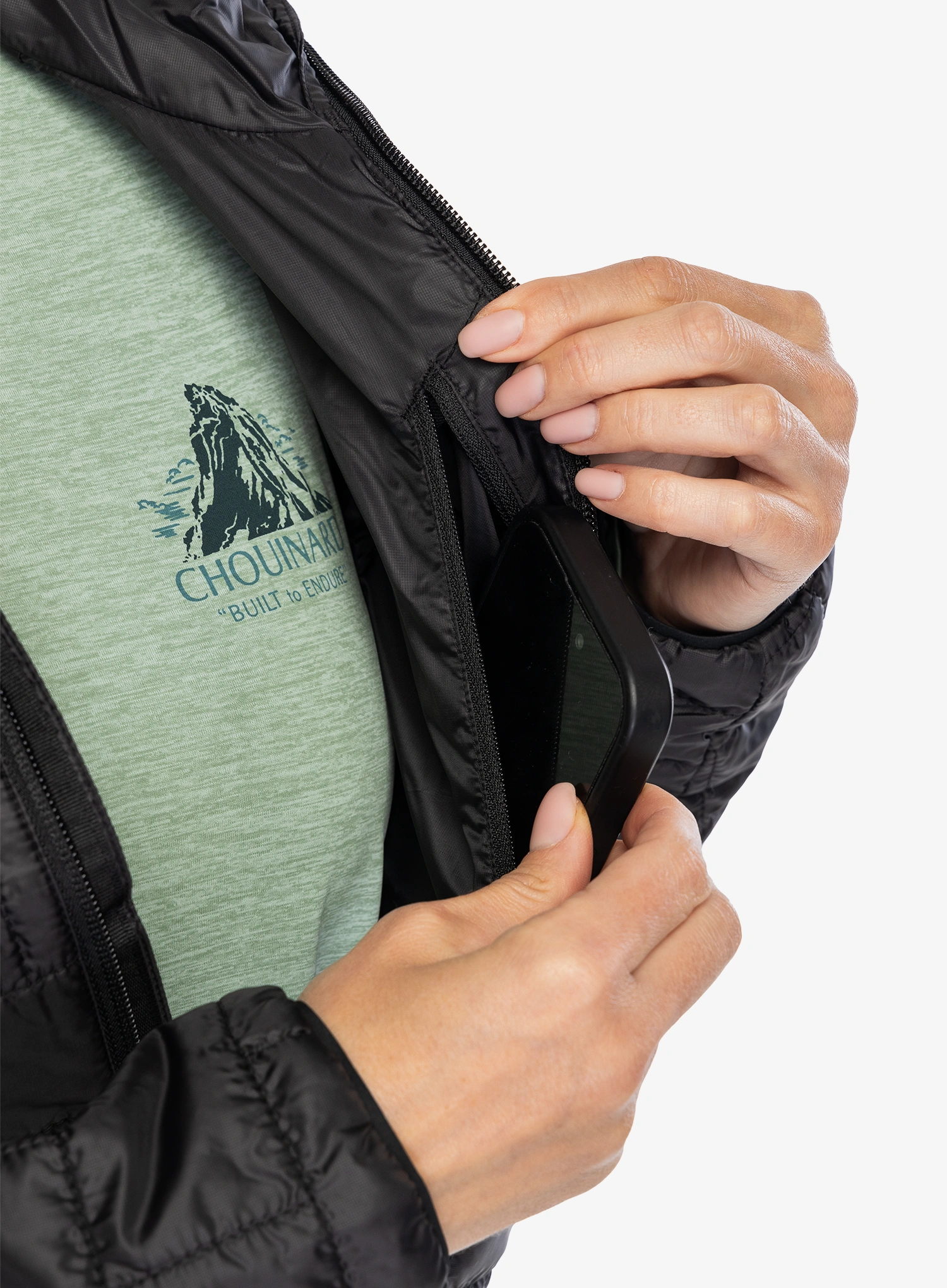 Ženska jakna Patagonia Nano Puff Hoody - black/black/black