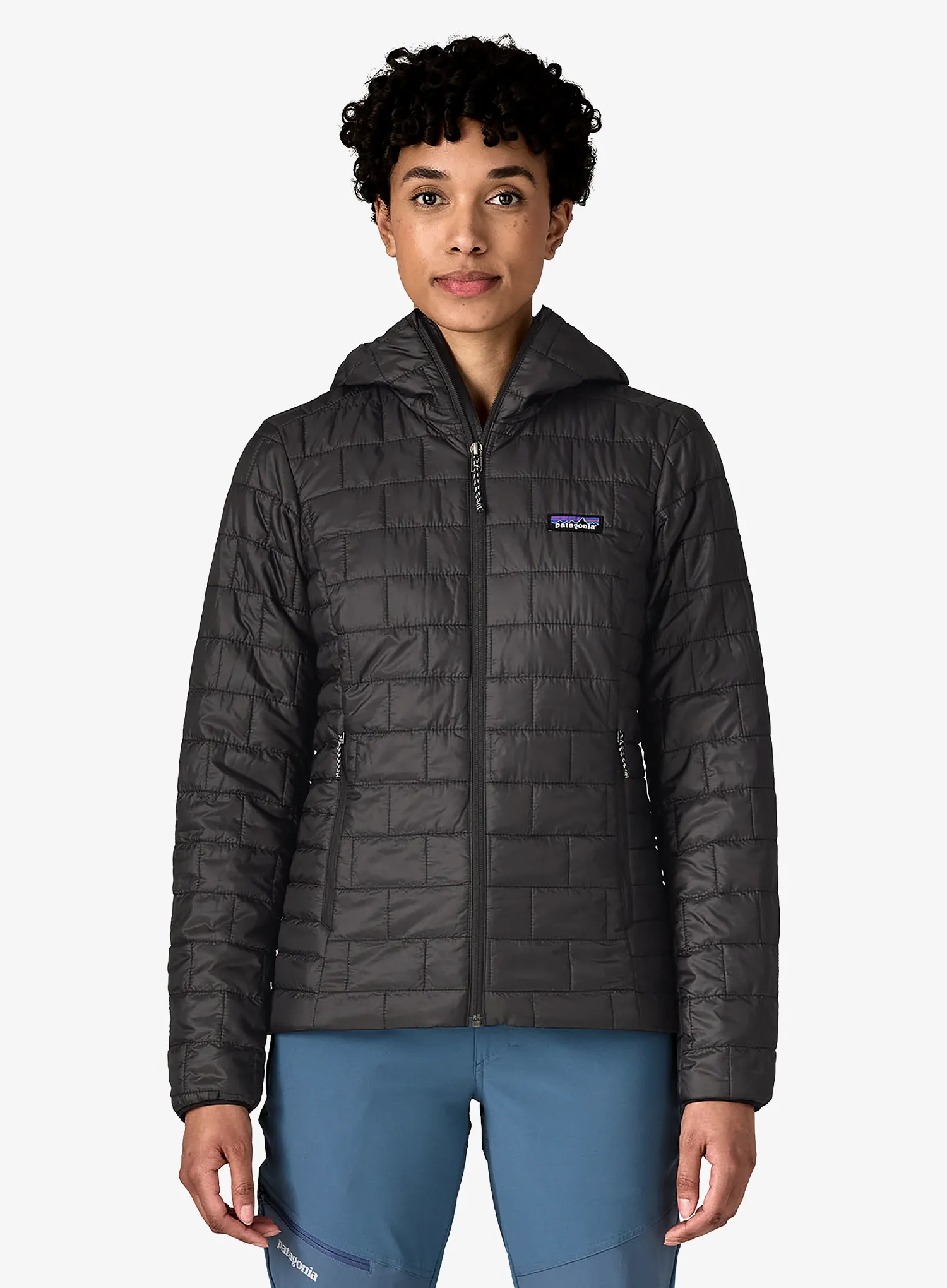 Ženska jakna Patagonia Nano Puff Hoody - black/black/black