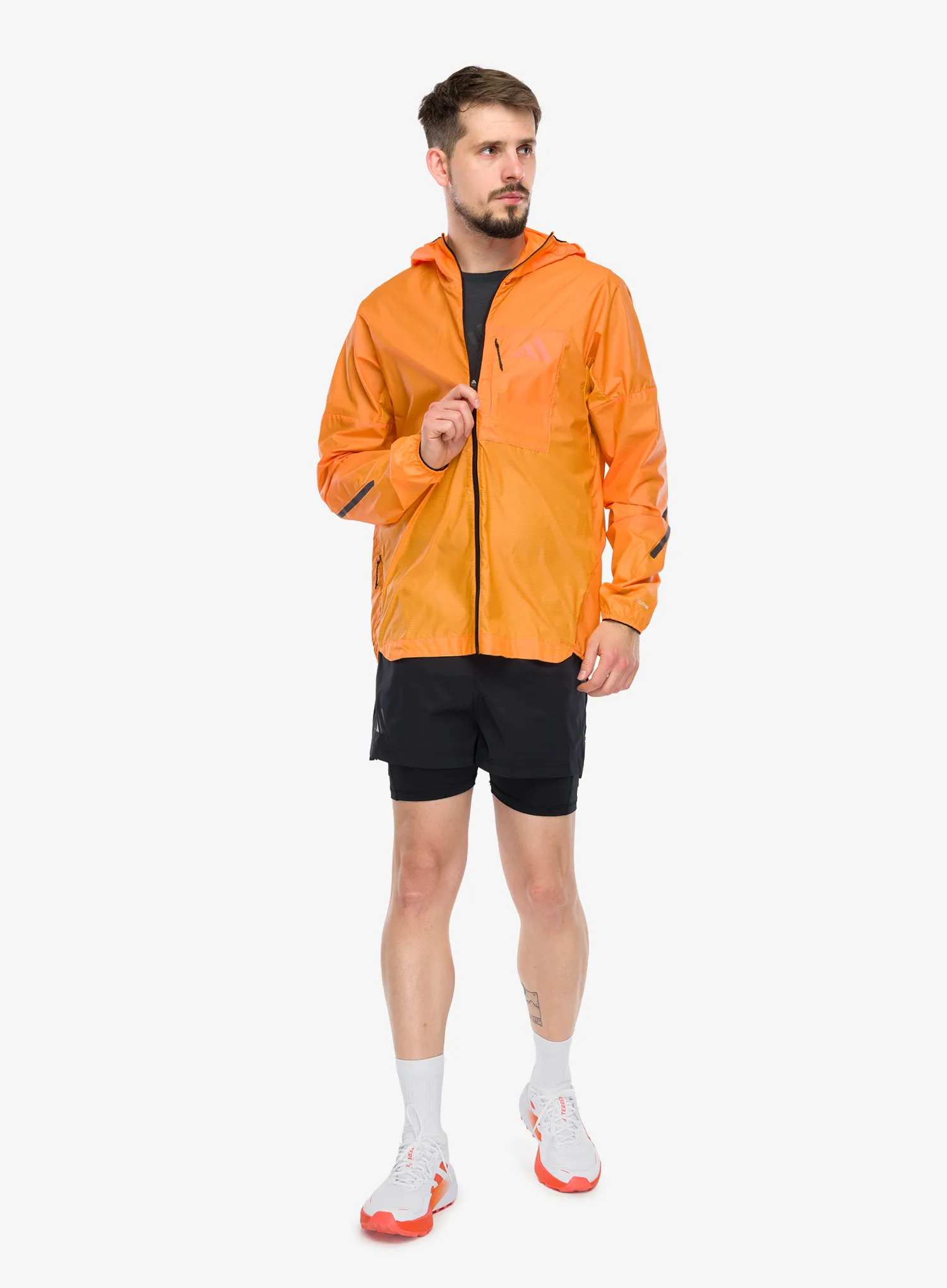 Jakna za tek adidas TERREX Xperior CLIMA365 Light Windweave Jacket - impact orange/pure tangerine