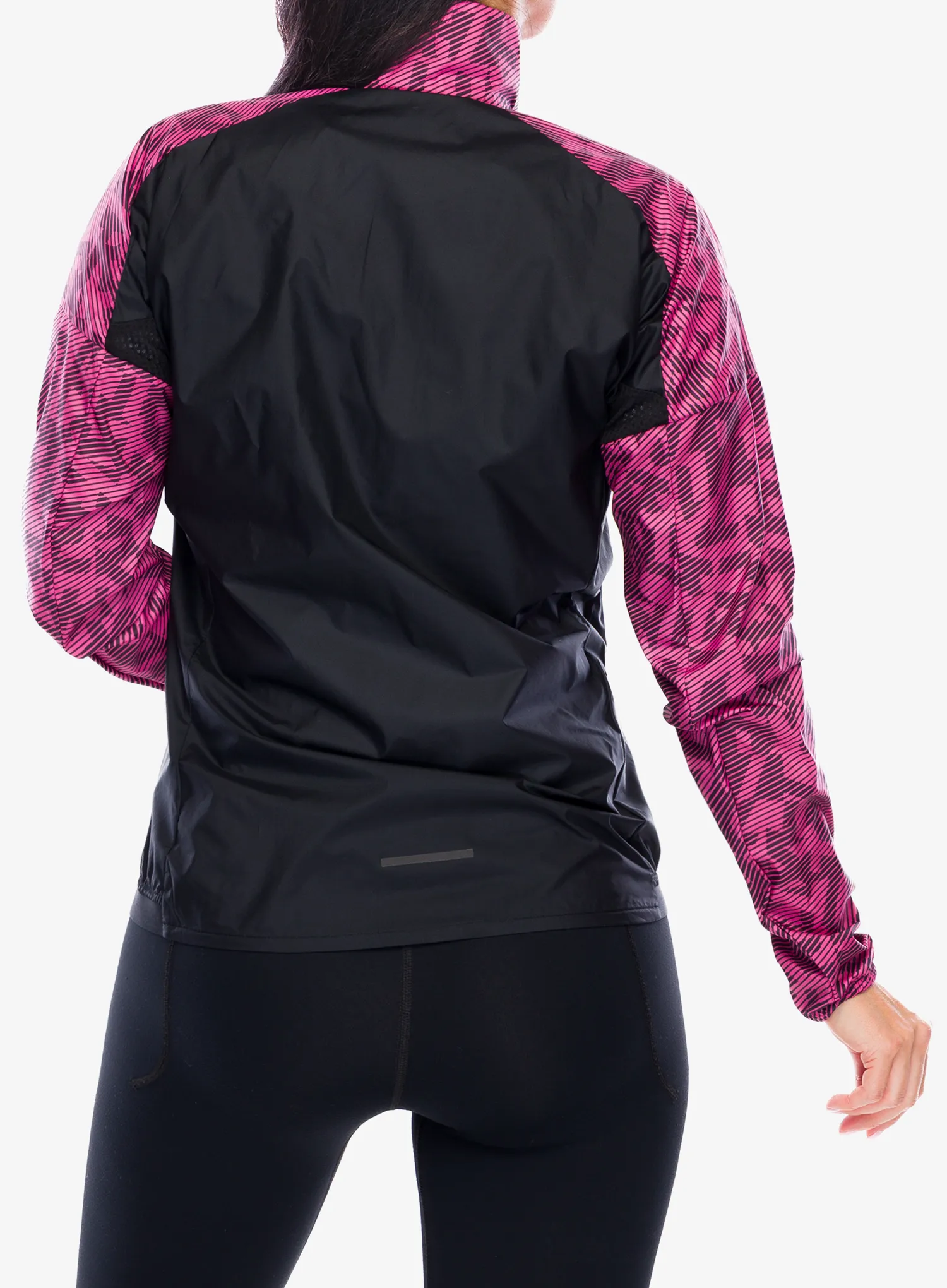 Ženska jakna za tek adidas TERREX Trail Running Wind Jacket - pink fusion/aurora black