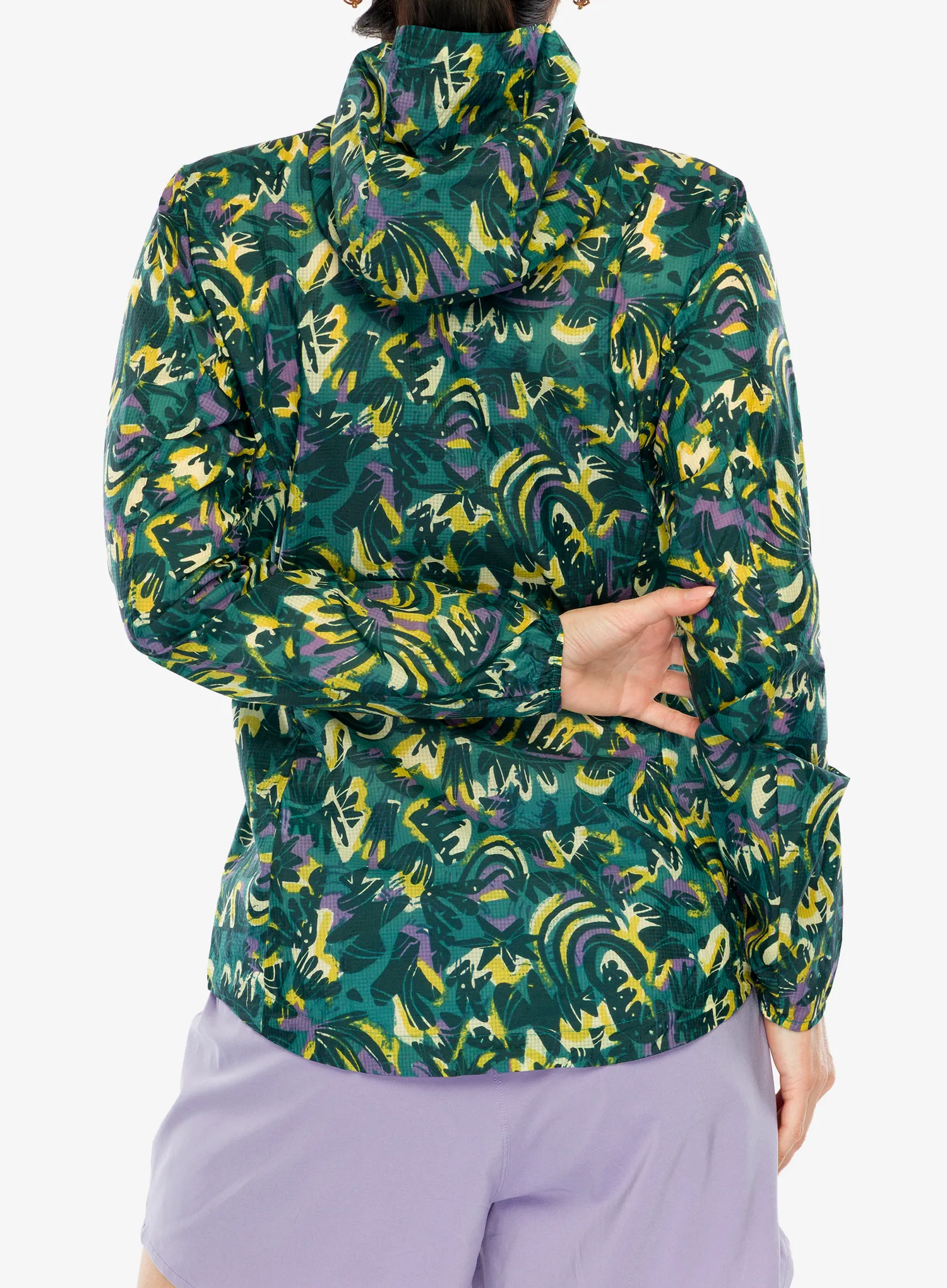 Ženska jakna za tek Patagonia Houdini Jacket - wild botanist/wetland blue