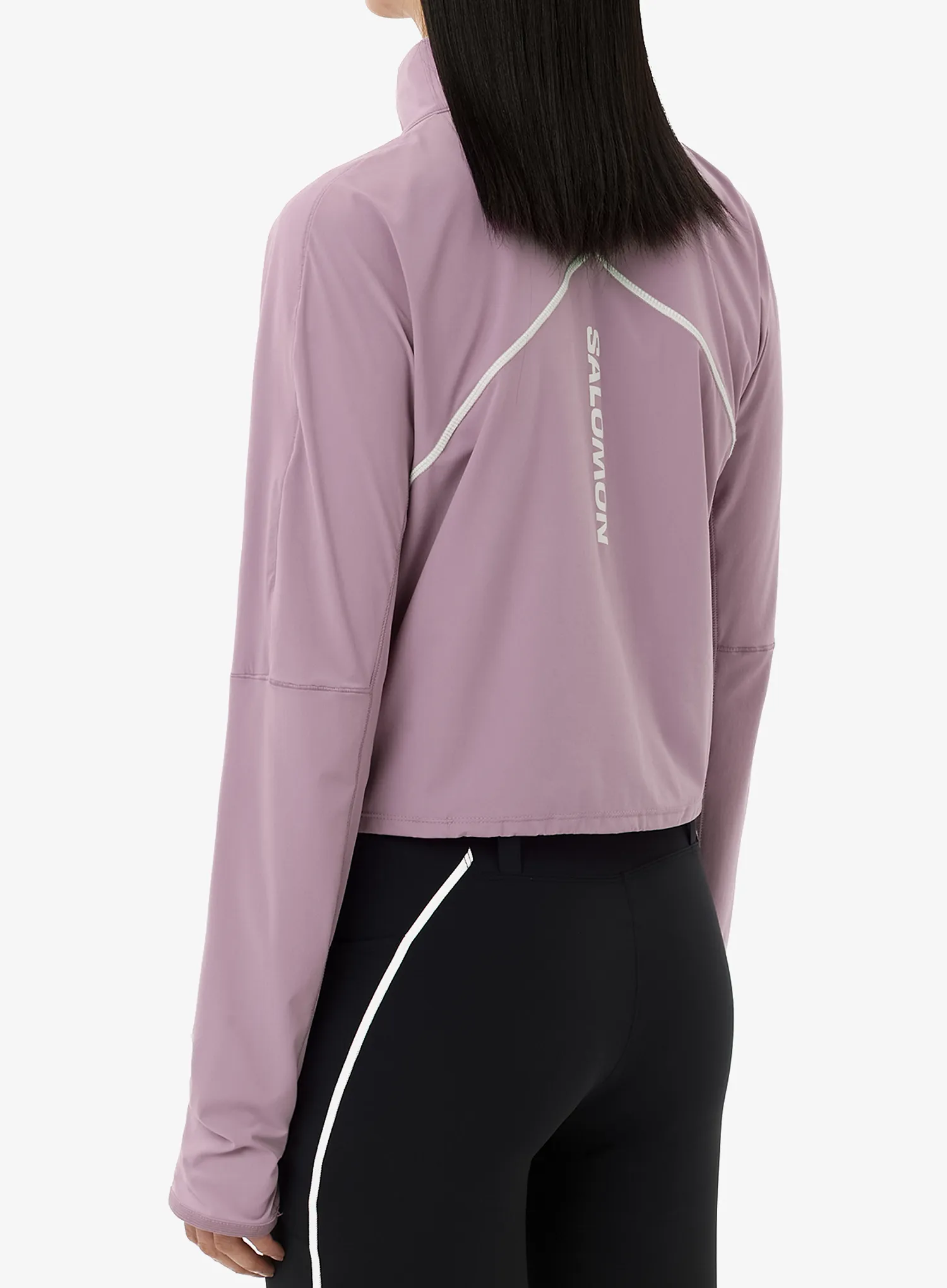 Ženska jakna za tek Salomon Sense Aero Hybrid CP PLVR - dawn pink
