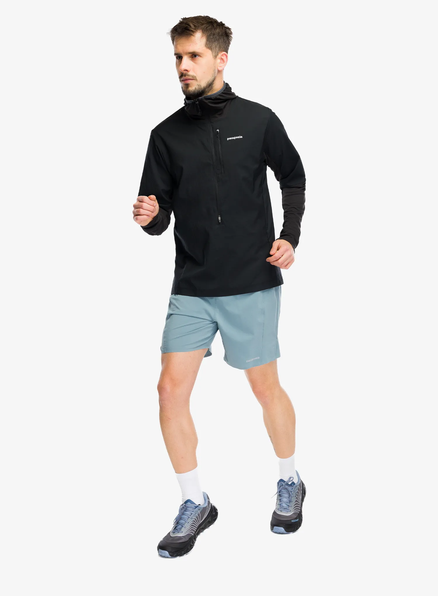 Jakna za tek Patagonia Airshed Pro Pullover - black