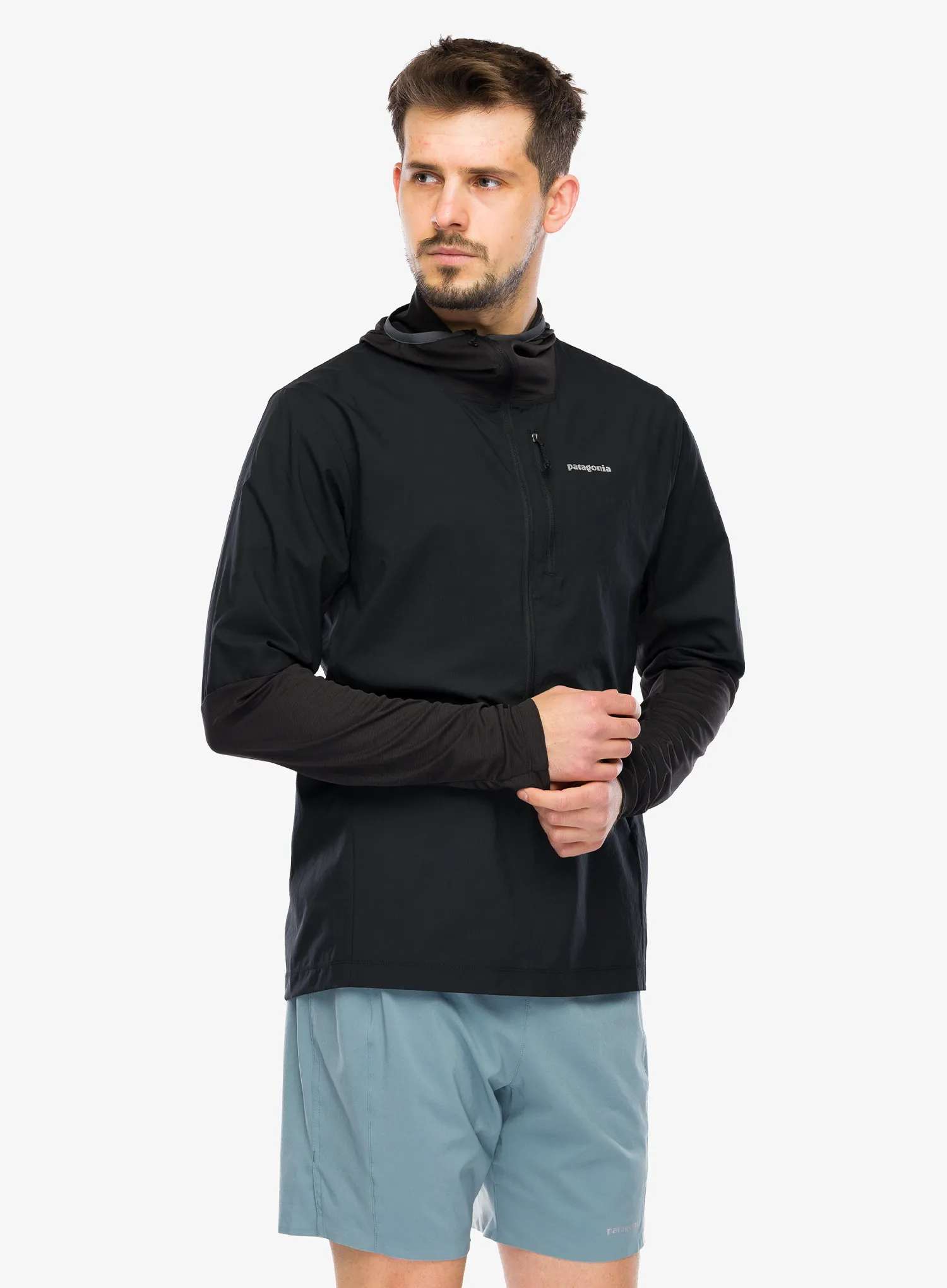 Jakna za tek Patagonia Airshed Pro Pullover - black