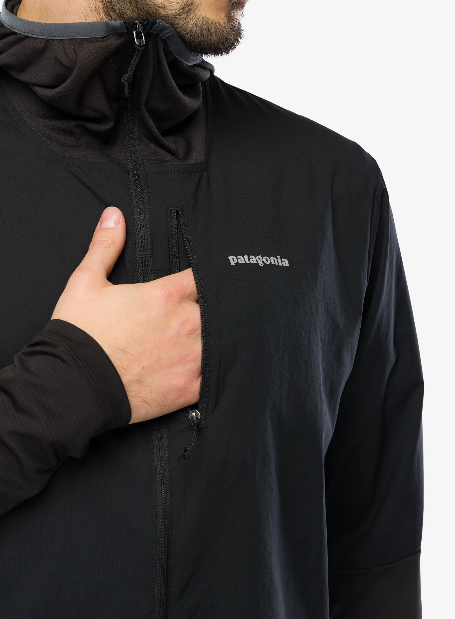 Jakna za tek Patagonia Airshed Pro Pullover - black