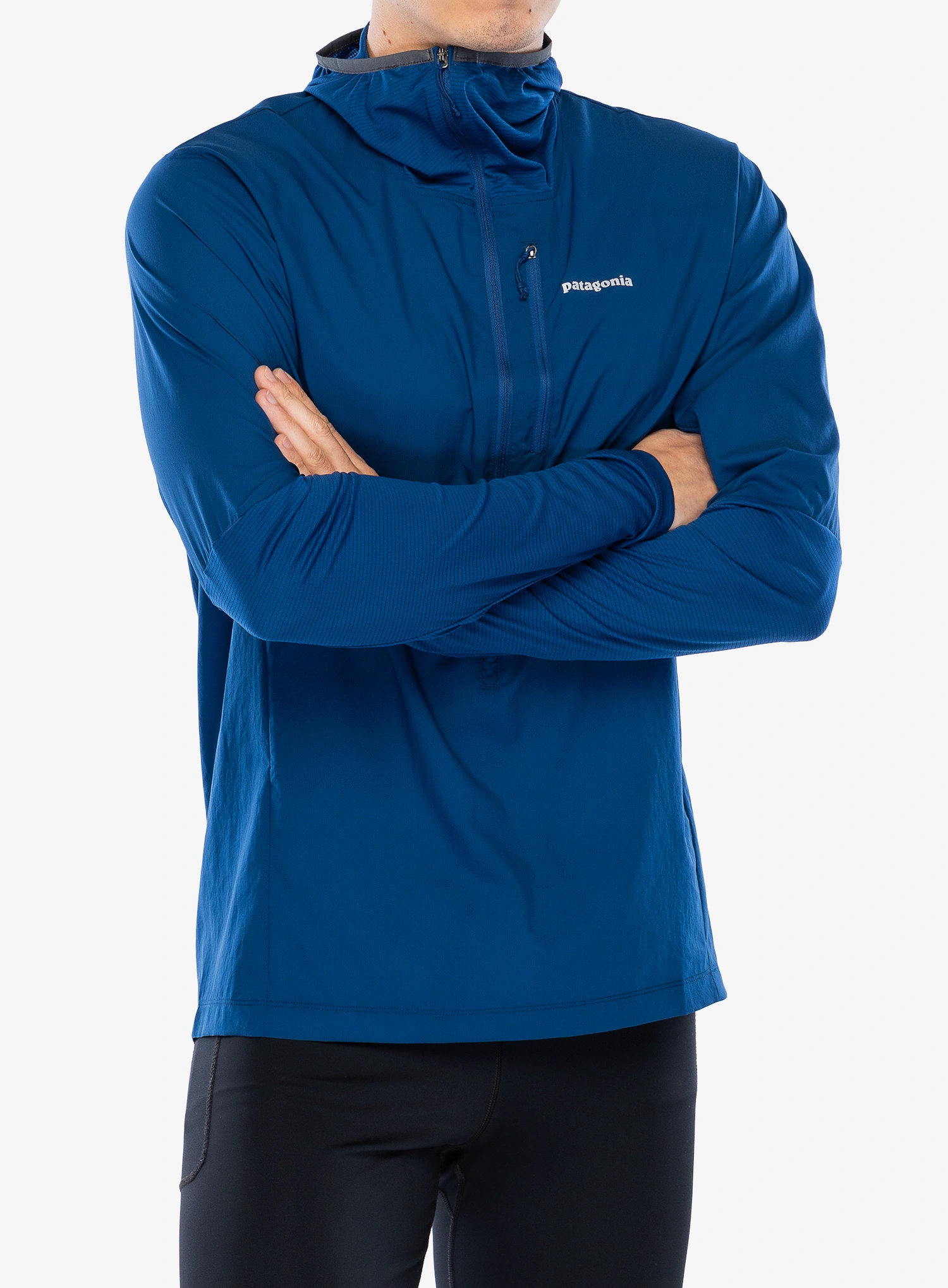 Jakna za tek Patagonia Airshed Pro Pullover - clement blue