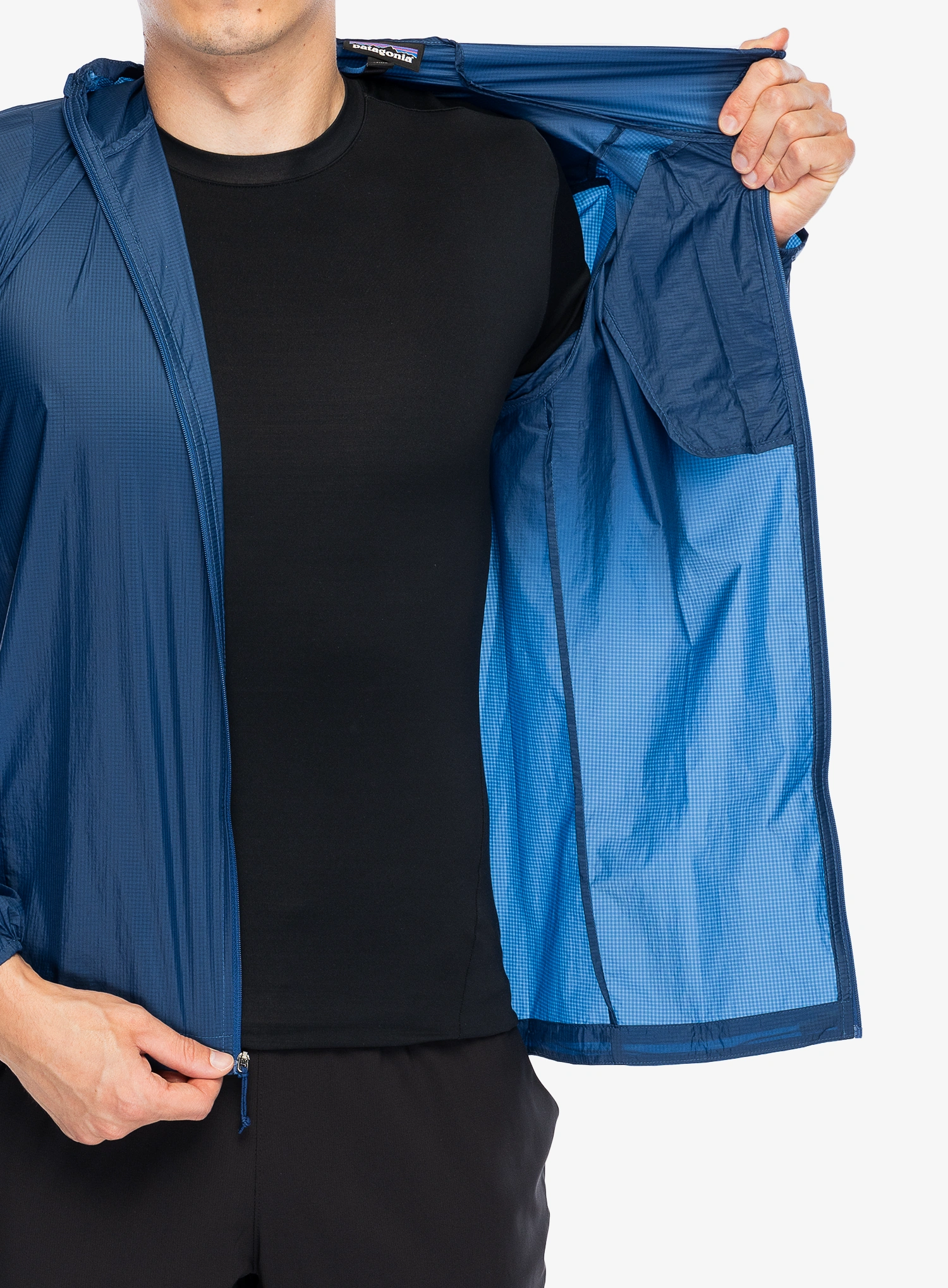 Jakna za tek Patagonia Houdini Jacket - clement blue