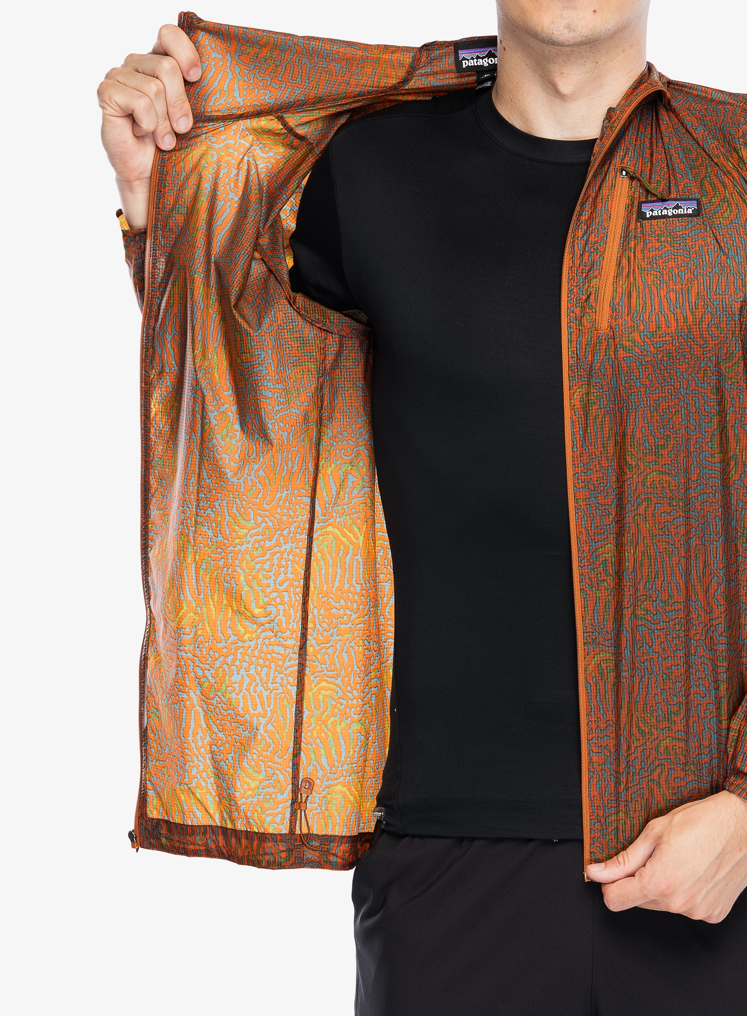 Jakna za tek Patagonia Houdini Jacket - sea run/robin brown