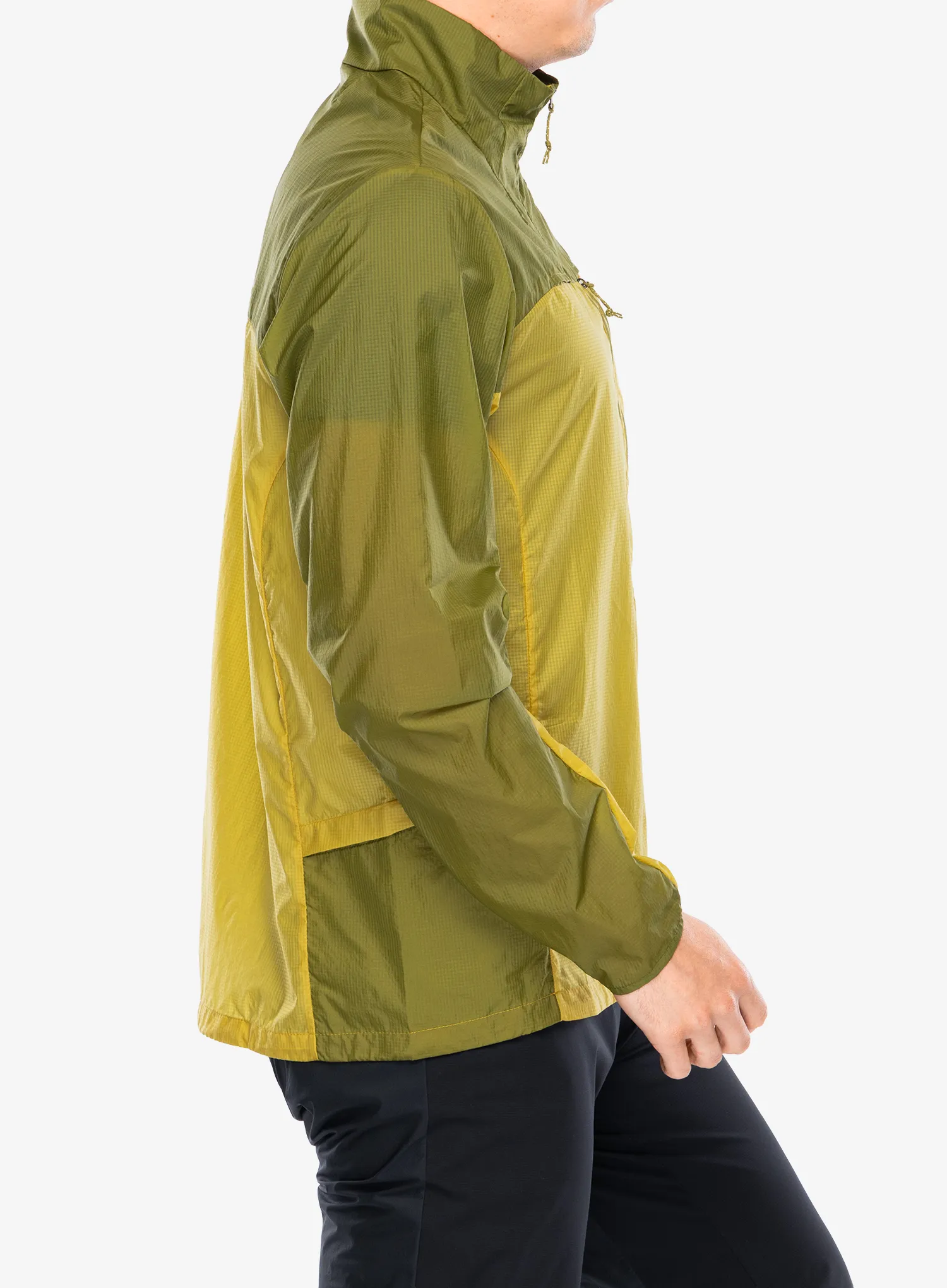Jakna za tek Patagonia Houdini Stash 1/2 Zip Pullover - bundle green/graze green