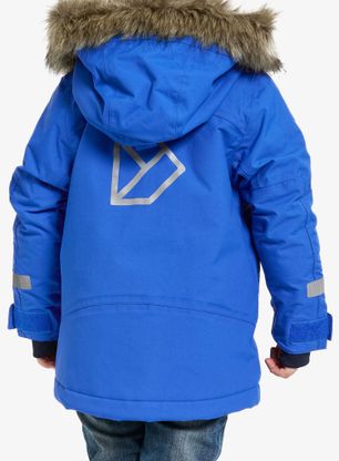 Otroška jakna Didriksons Bjarven Parka 3 - caribbean blue