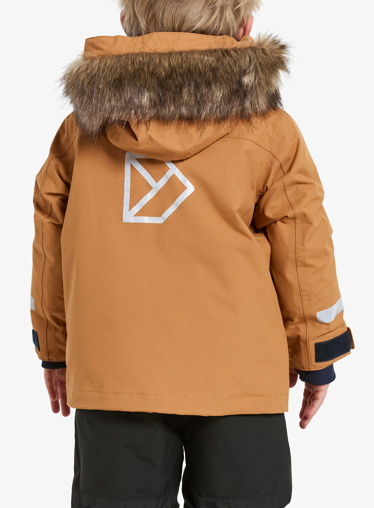 Otroška jakna Didriksons Bjarven Parka 4 - almond tree