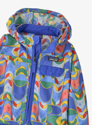 Otroška jakna Patagonia Baby Baggies Jacket - swallowtail geo/eddy blue