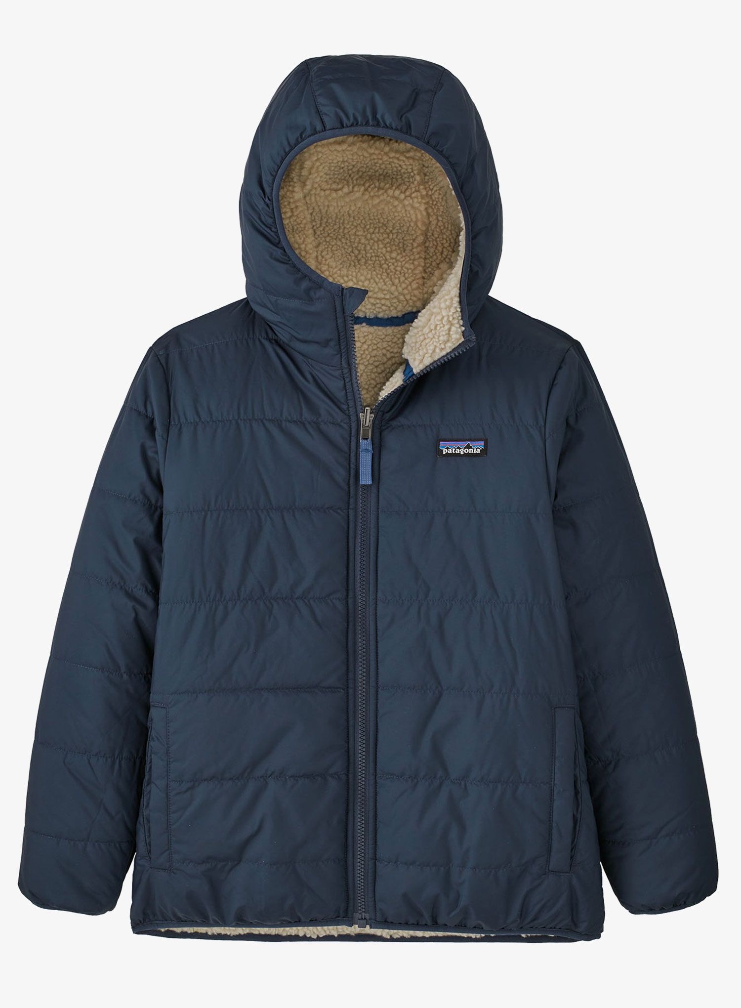 Otroška jakna Patagonia Reversible Ready Freddy Hoody - new navy