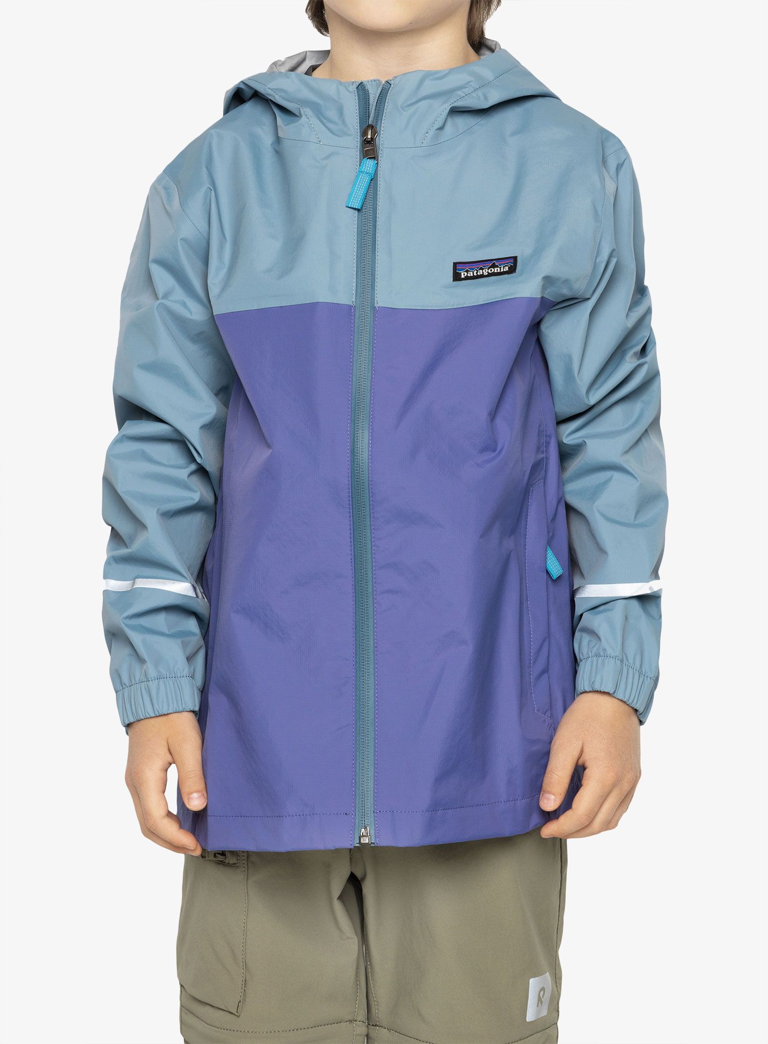 Otroška jakna Patagonia Torrentshell 3L Jkt - light plume grey