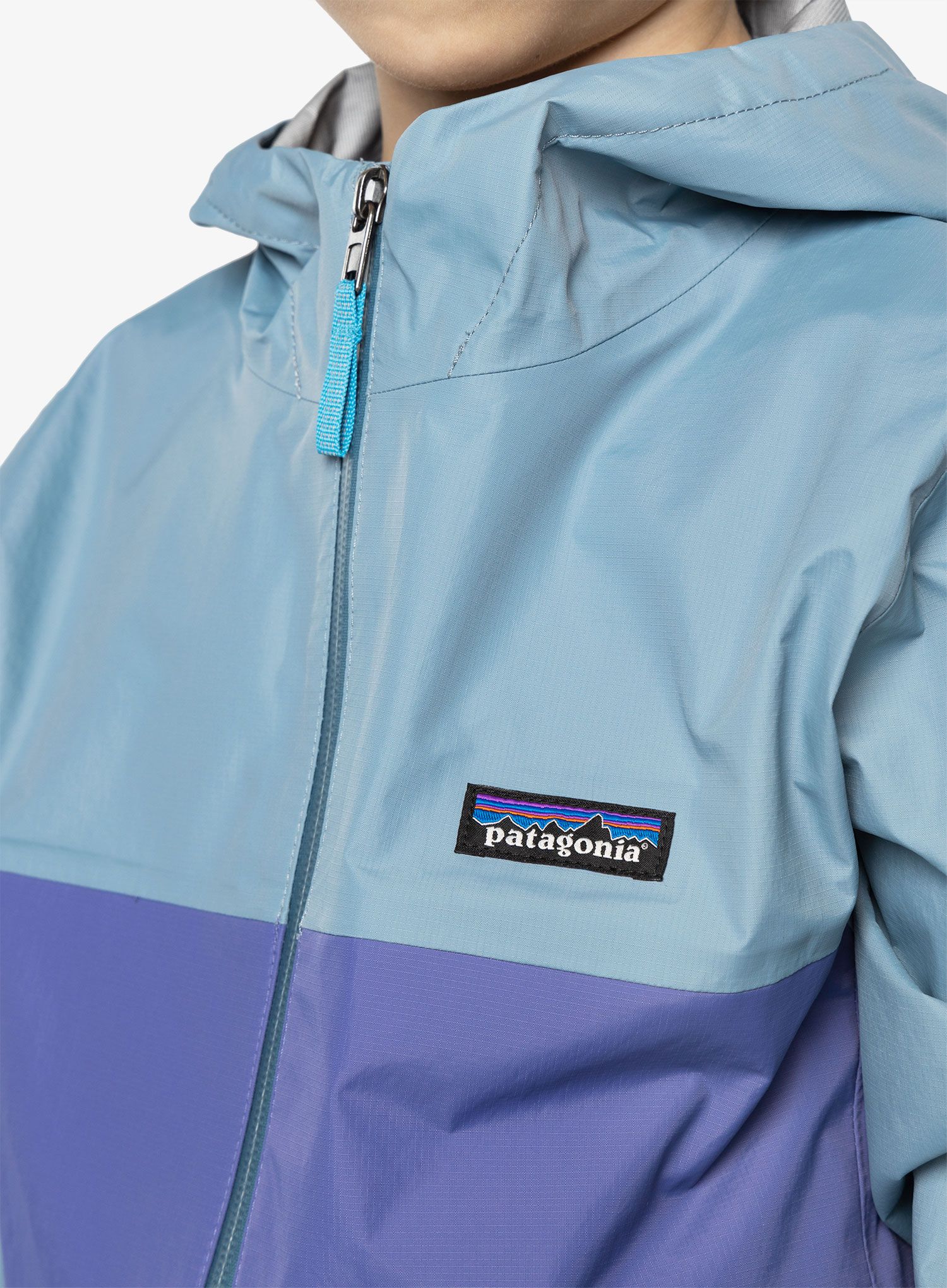 Otroška jakna Patagonia Torrentshell 3L Jkt - light plume grey