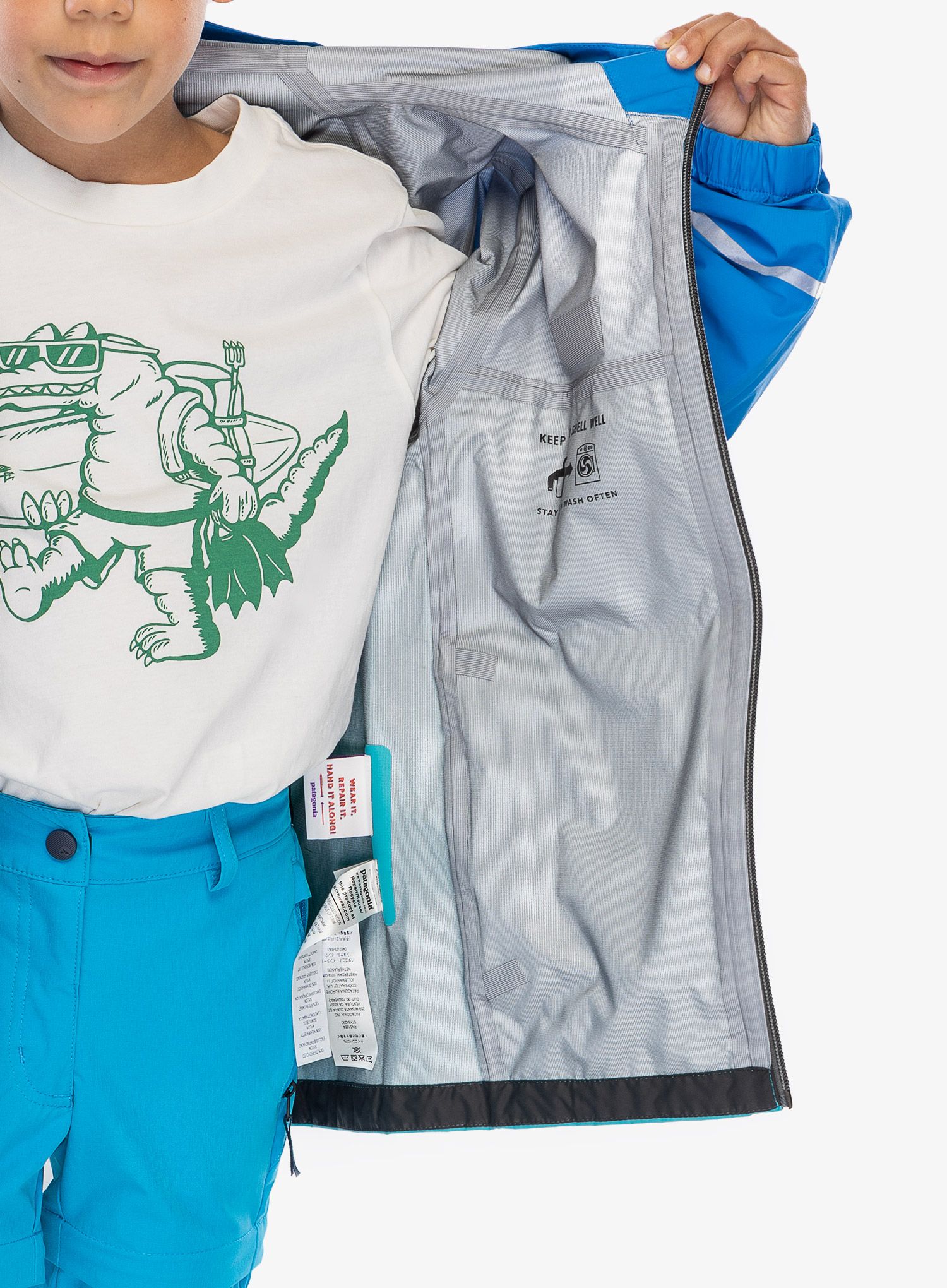 Otroška jakna Patagonia Torrentshell 3L Jkt - vessel blue