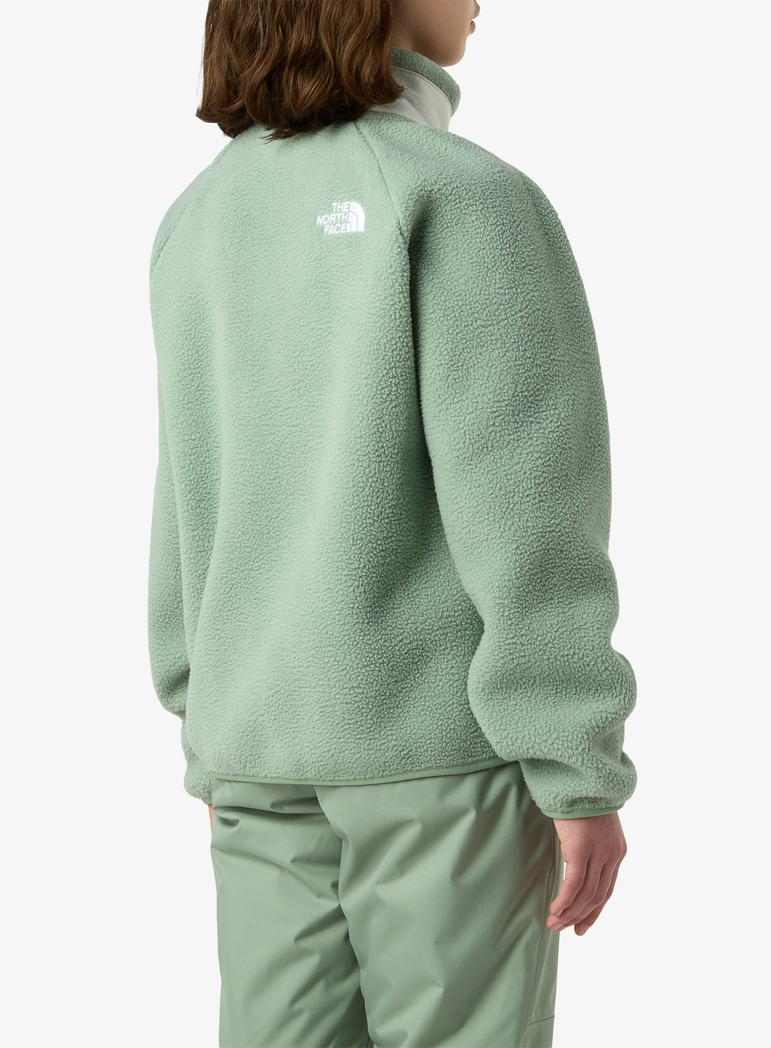 Dekliška jakna The North Face Yumiori Full Zip Jacket - slate moss/white dune
