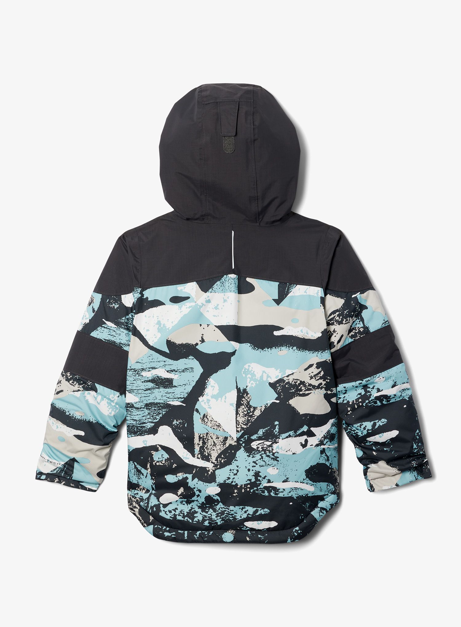 Dekliška jakna Columbia Mighty Mogul II Jacket - shark geo/shark/aqua haze