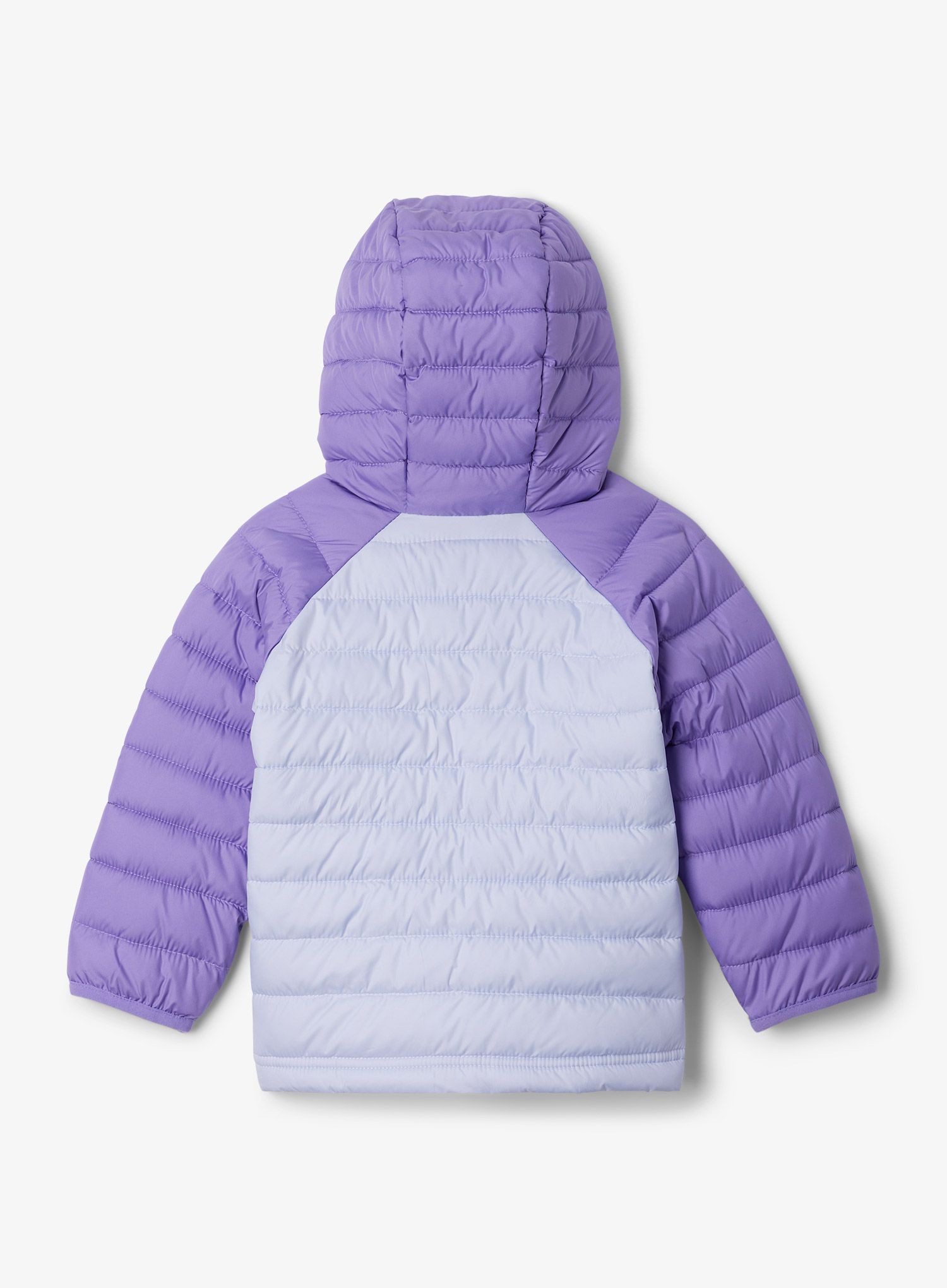 Dekliška jakna Columbia Powder Lite II Hooded Jacket - snowdrift/paisley purple