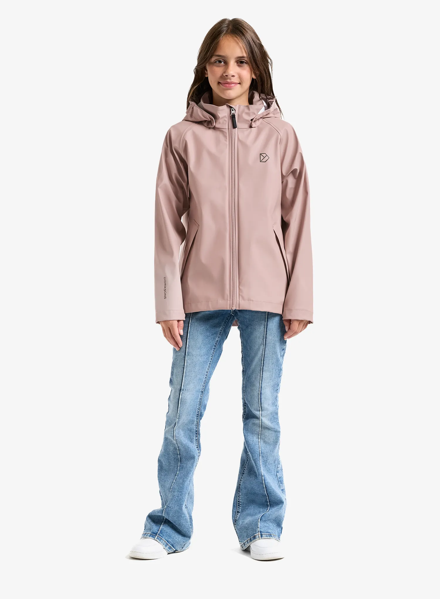 Dekliška jakna Didriksons Hepta JKT - vintage pink