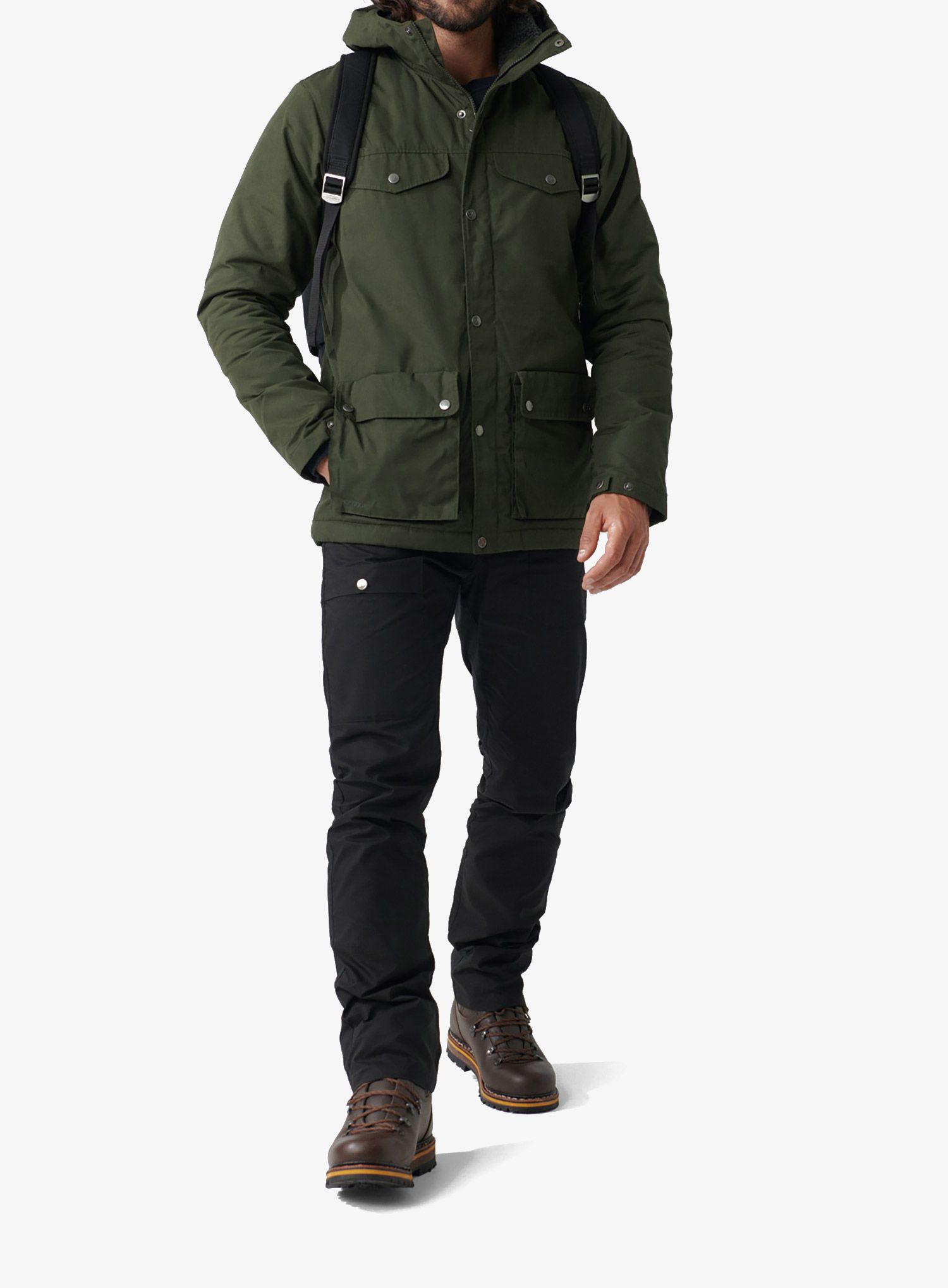 Moška jakna Fjallraven Greenland Winter Jacket - deep forest