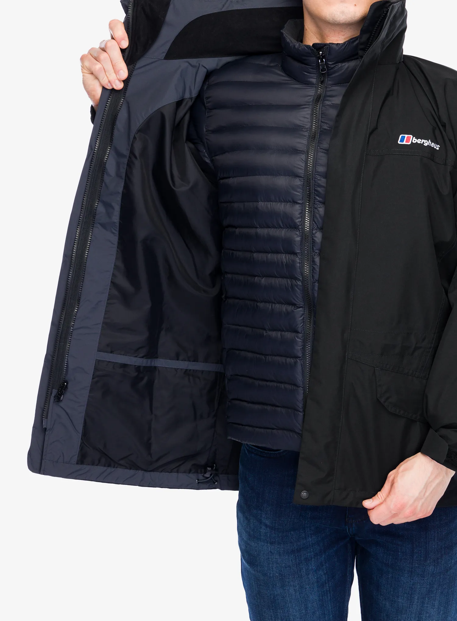 GORE-TEX jakna Berghaus Cornice Jacket IA - black/black