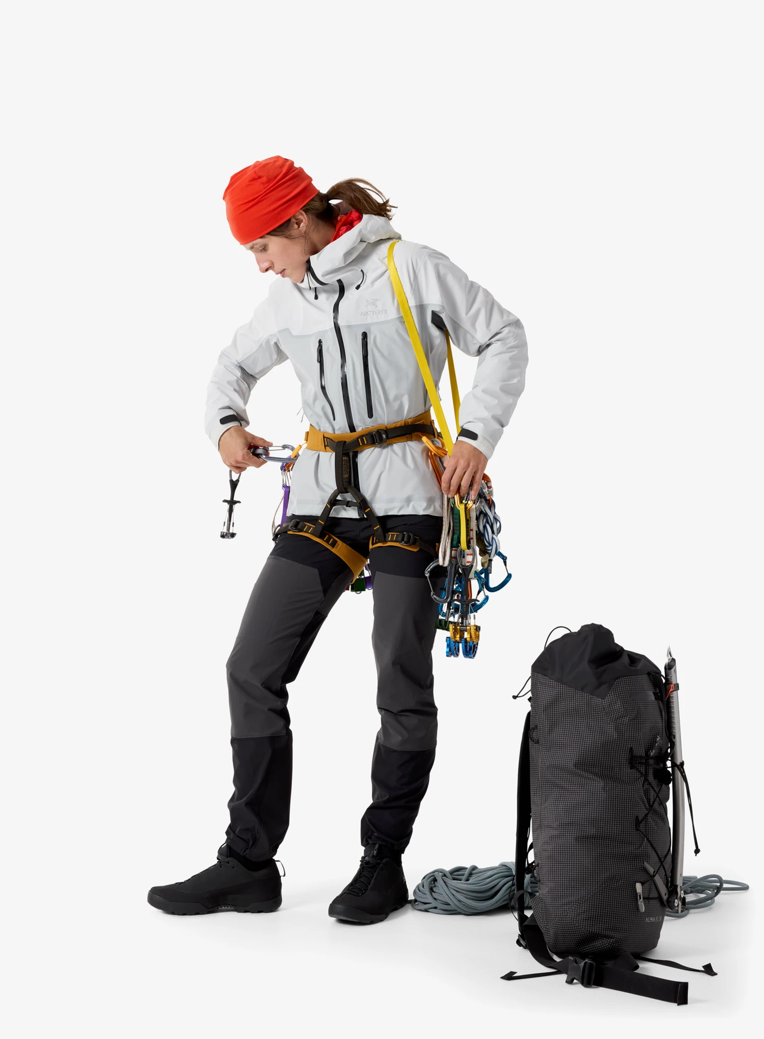 Ženske GORE-TEX jakna Arcteryx Alpha Jacket - arctic silk/solitude