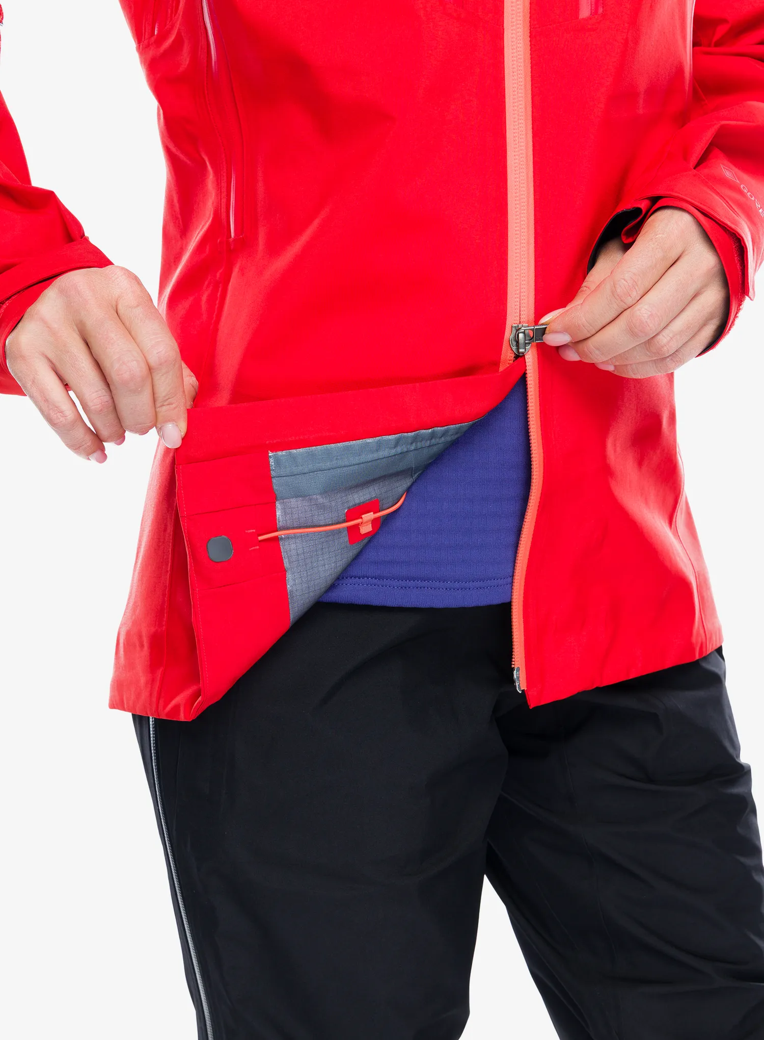 Ženske GORE-TEX jakna Patagonia Pluma PRO Jacket - sizzle red