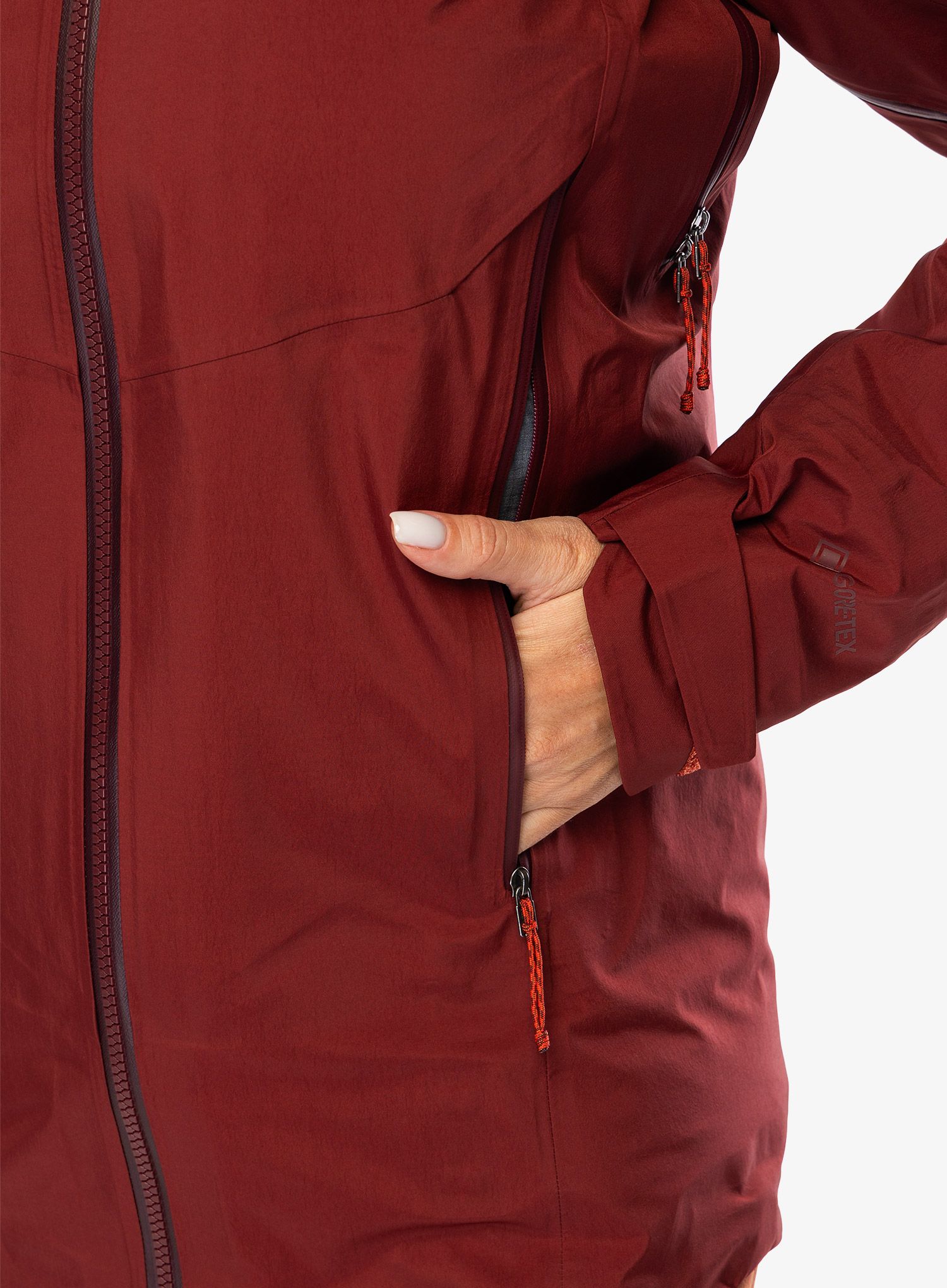 Ženske GORE-TEX jakna Patagonia Super Free Alpine Jacket - oxide red