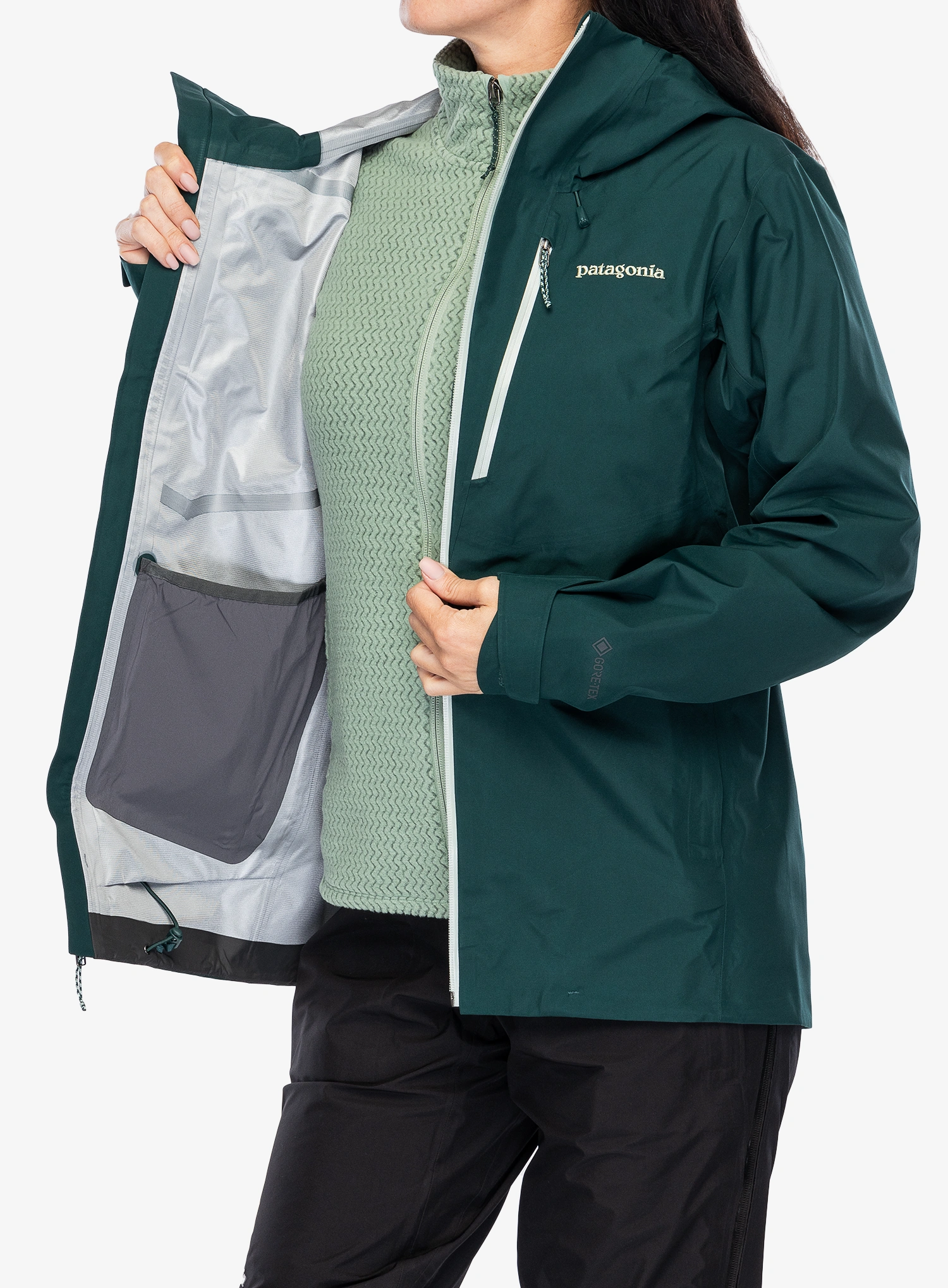 Ženske GORE-TEX jakna Patagonia Triolet Jacket - cascade green/green