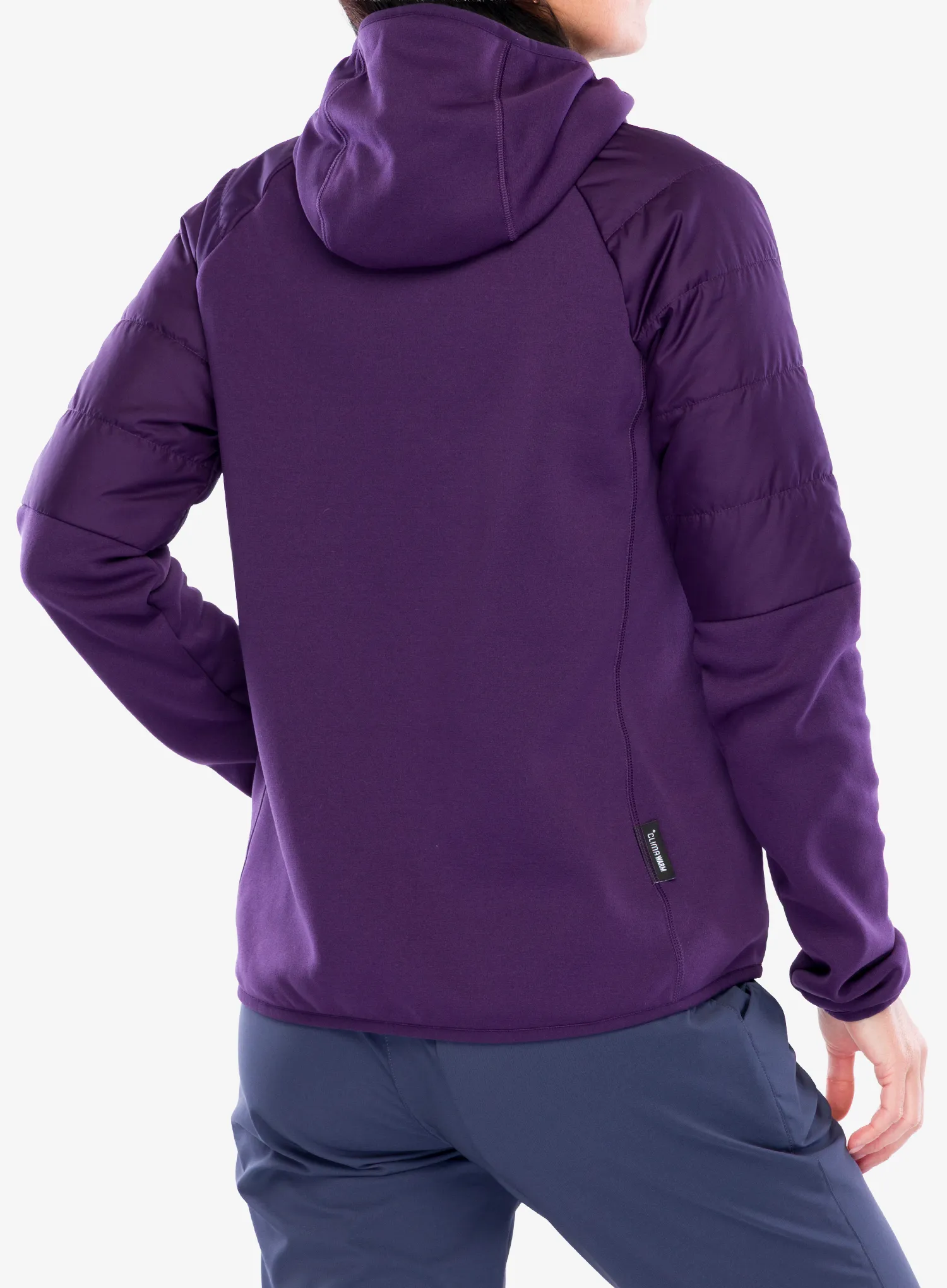 Ženska hibridna jakna adidas TERREX Multi CLIMAWARM Insulated Hybrid Hooded Jacket - aurora plum