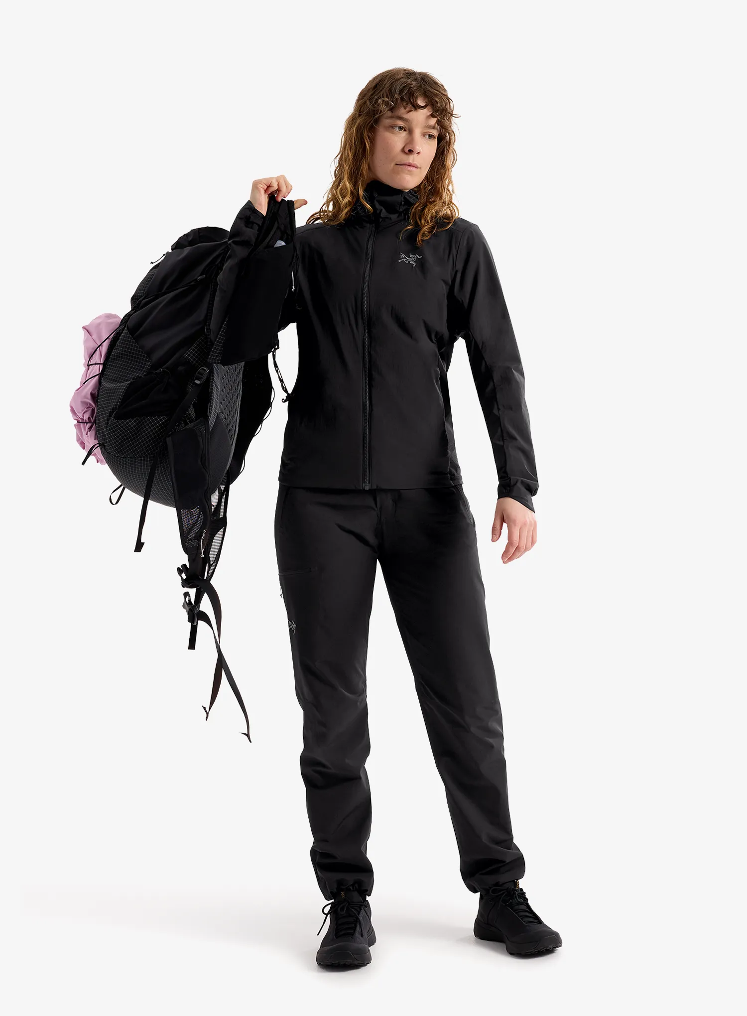 Ženska hibridna jakna Arcteryx Atom SL Hoody  - black