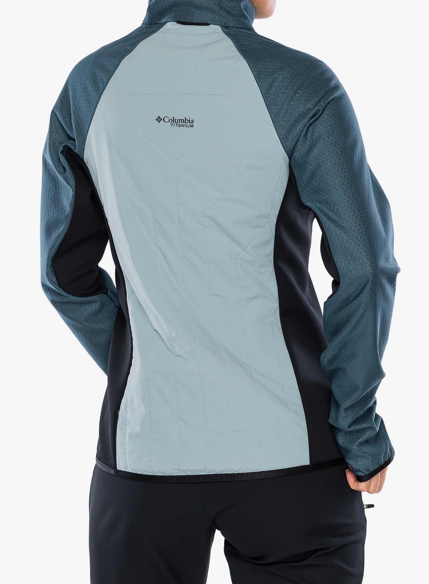 Ženska hibridna jakna Columbia Arctic Crest Hybrid Full Zip - blue/everblue/black