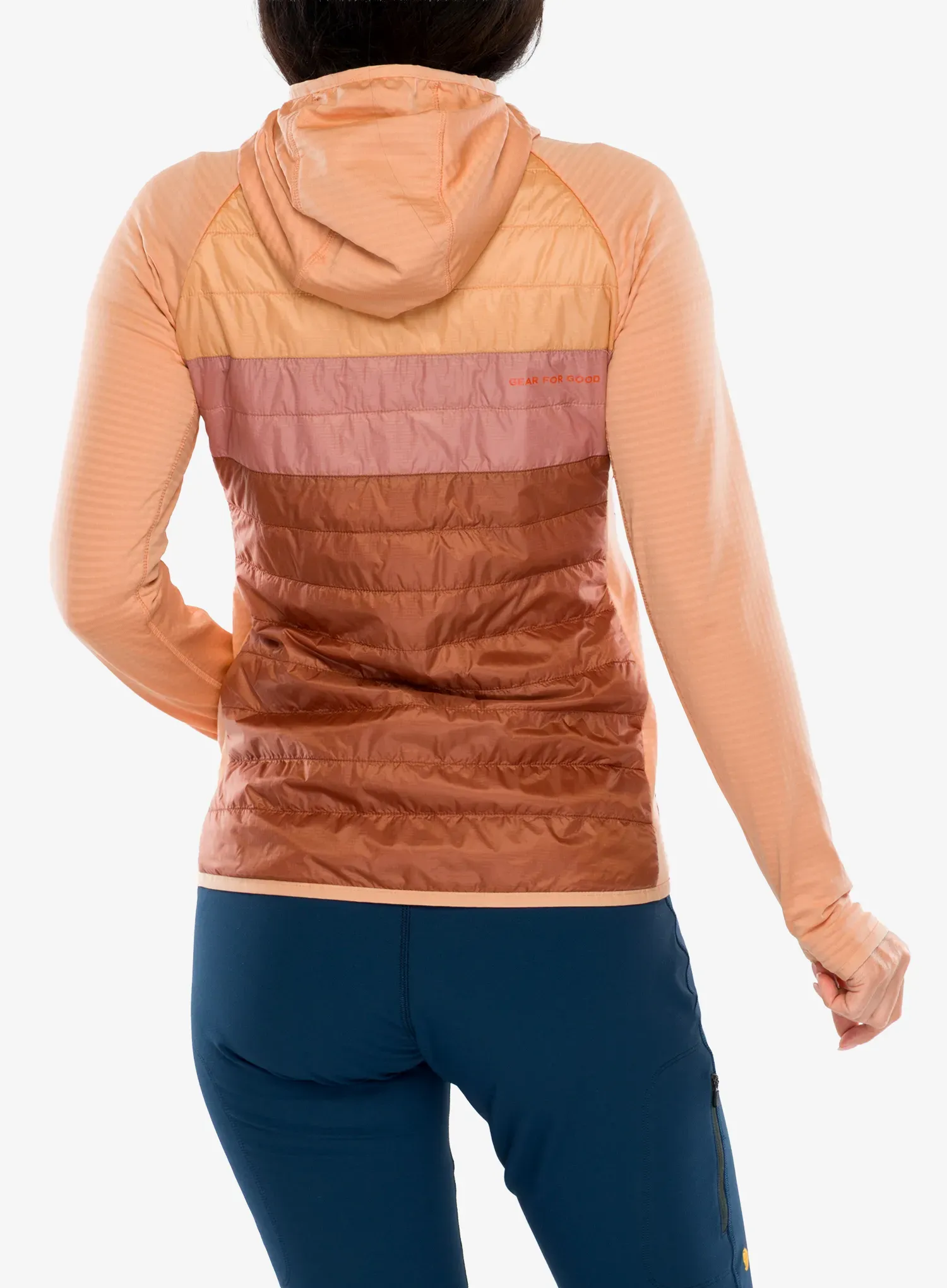 Ženska hibridna jakna Cotopaxi Capa Hybrid Insulated Hooded Jacket - apricot/faded brick