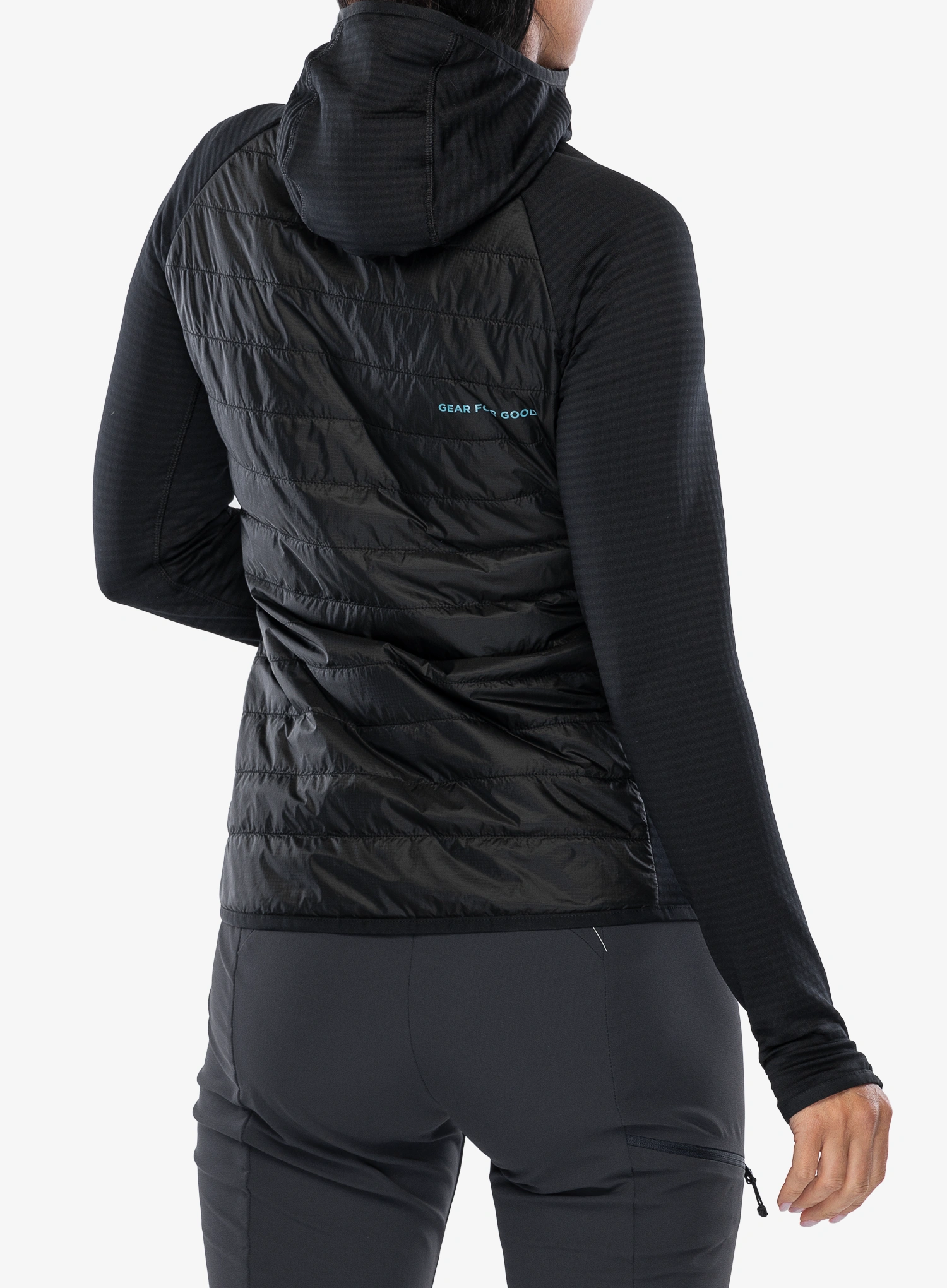 Ženska hibridna jakna Cotopaxi Capa Hybrid Insulated Hooded Jacket - cotopaxi black