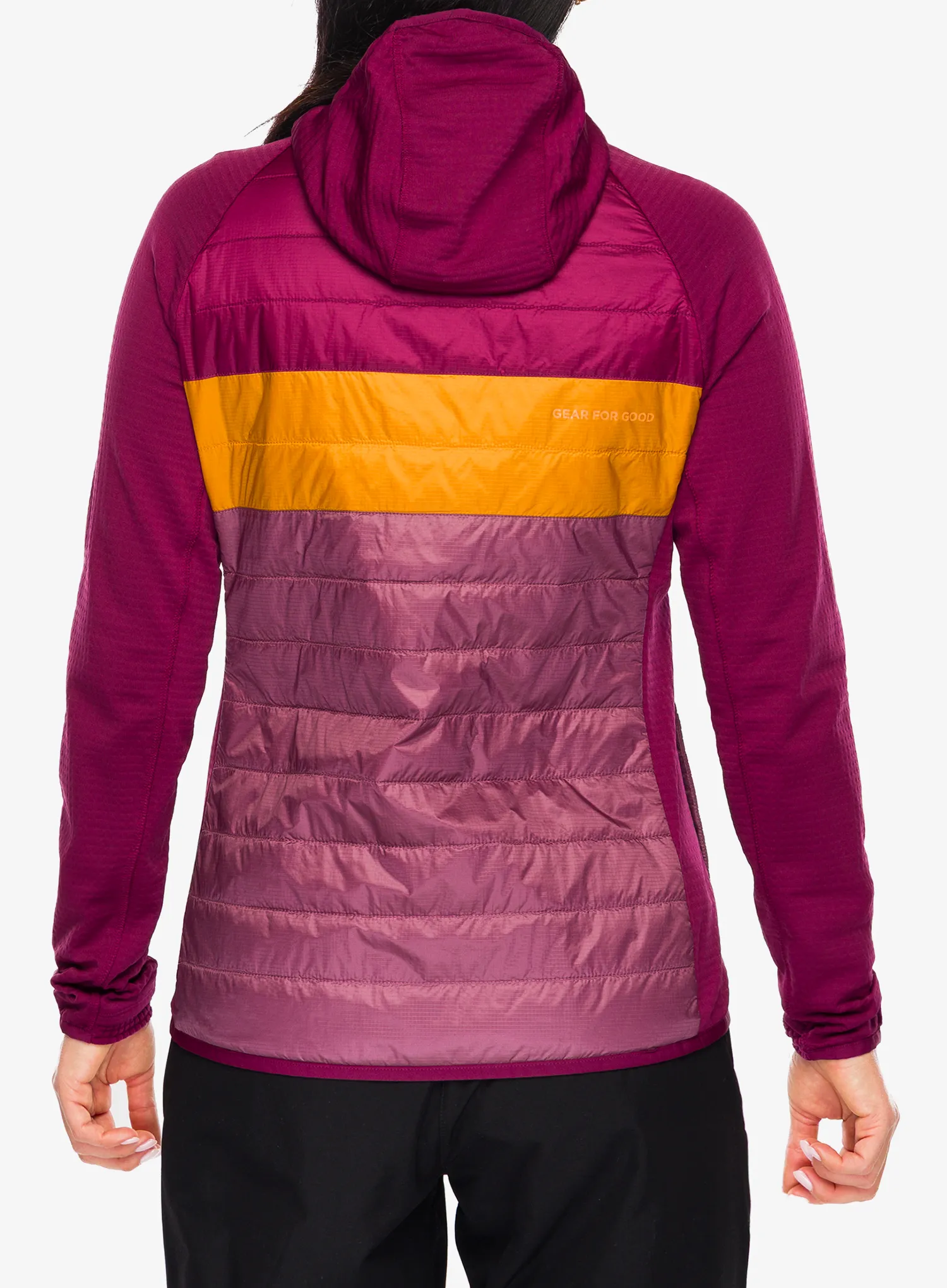 Ženska hibridna jakna Cotopaxi Capa Hybrid Insulated Hooded Jacket - jam/fig